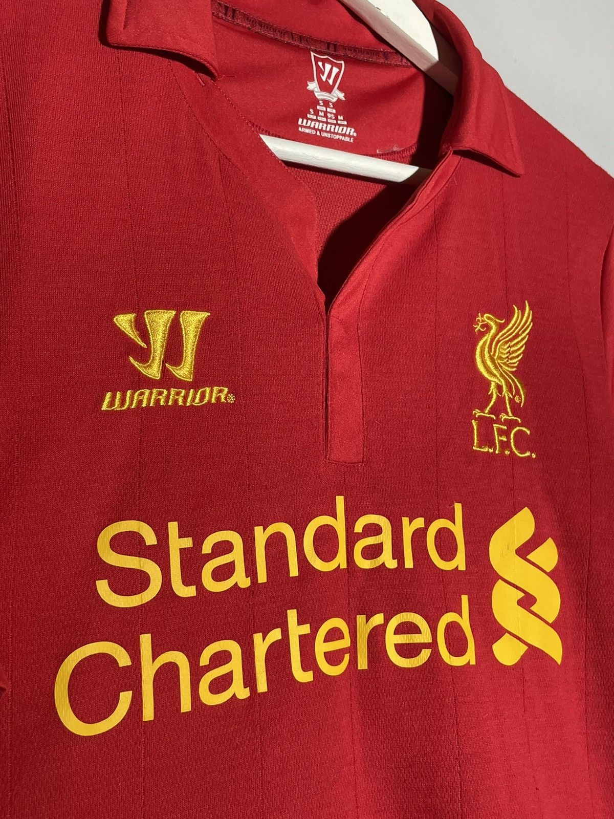 Warrior #8 Gerrard Liverpool FC Warrior 2012/13 Home Football Shirt Size US S / EU 44-46 / 1 - 6 Thumbnail