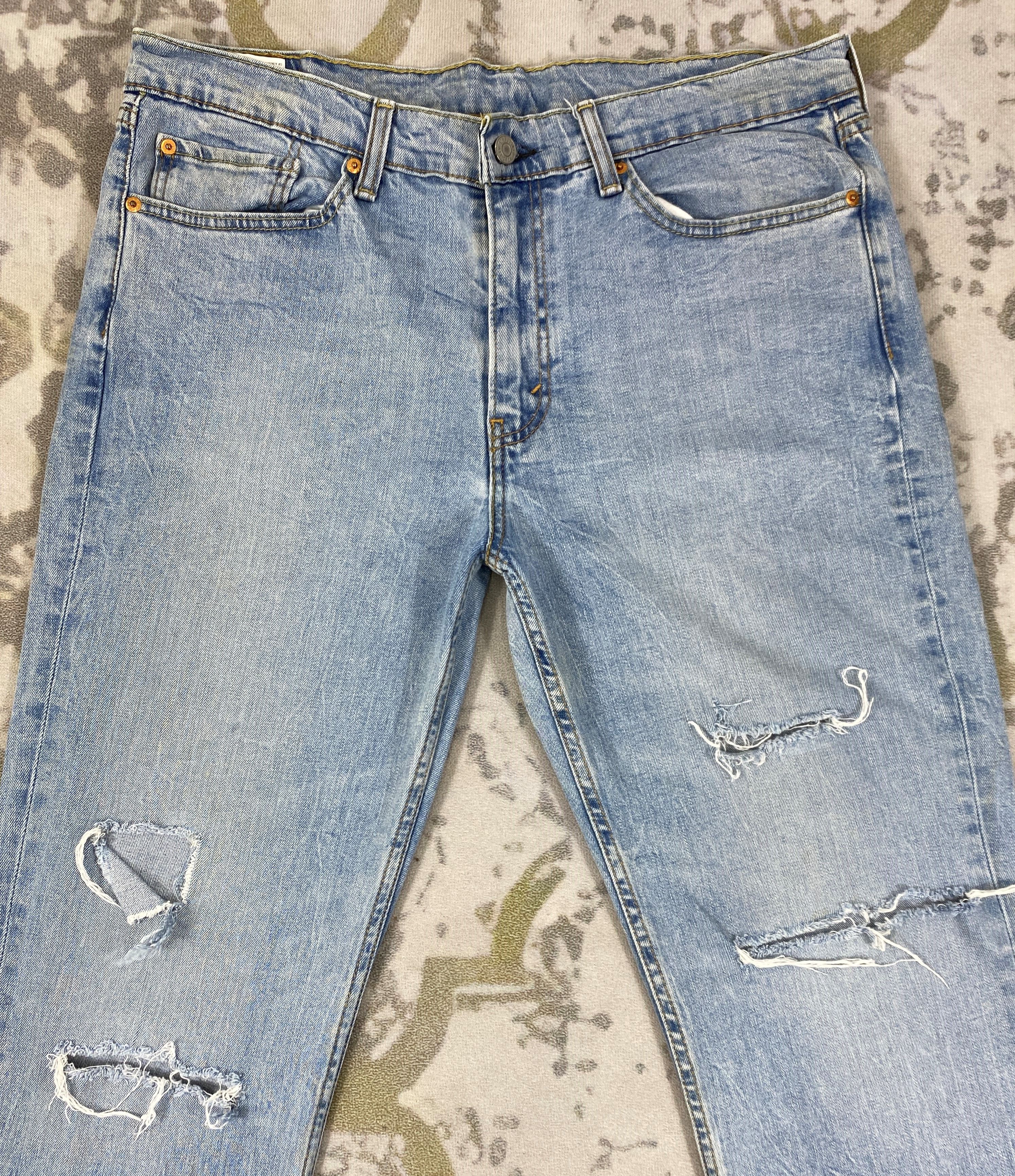 Levi's Vintage Levi's 514 Light Wash Denim 36 x 32 -JN055 Size US 36 / EU 52 - 3 Thumbnail