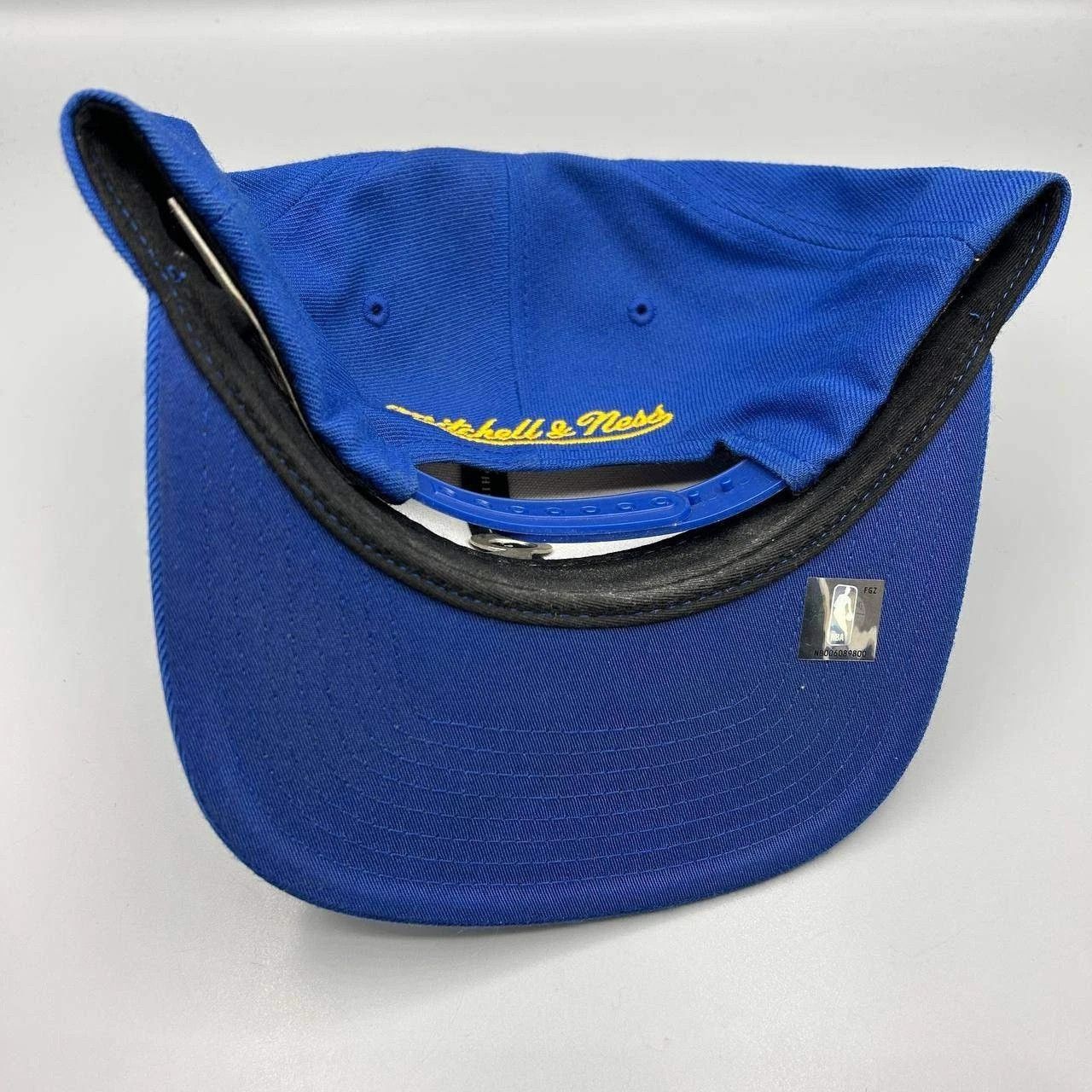 Mitchell & Ness Golden State Warriors GSW Hat Men Blue The Finals Snap Back Size ONE SIZE - 3 Thumbnail