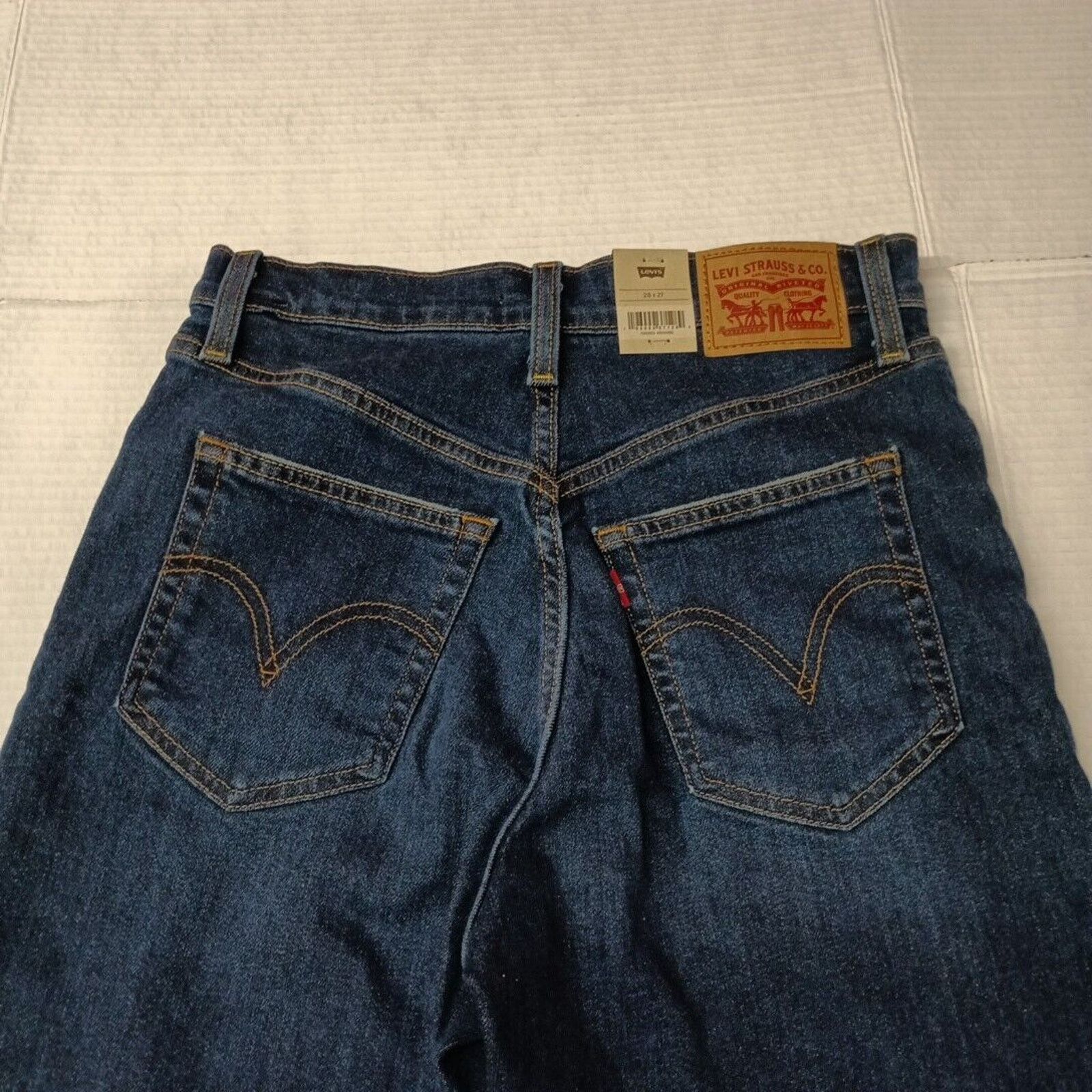 Levi's Levi's Ultra High Rise Ribcage Straight Leg Jeans Size 28x27 Size 28" / US 6 / IT 42 - 8 Thumbnail
