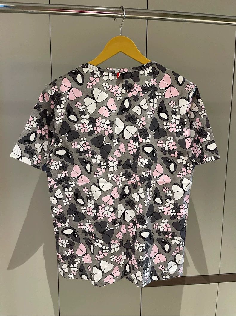 Thom Browne Thom browne Gray full-print butterfly short-sleeved T-shirt Size US M / EU 48-50 / 2 - 3 Thumbnail