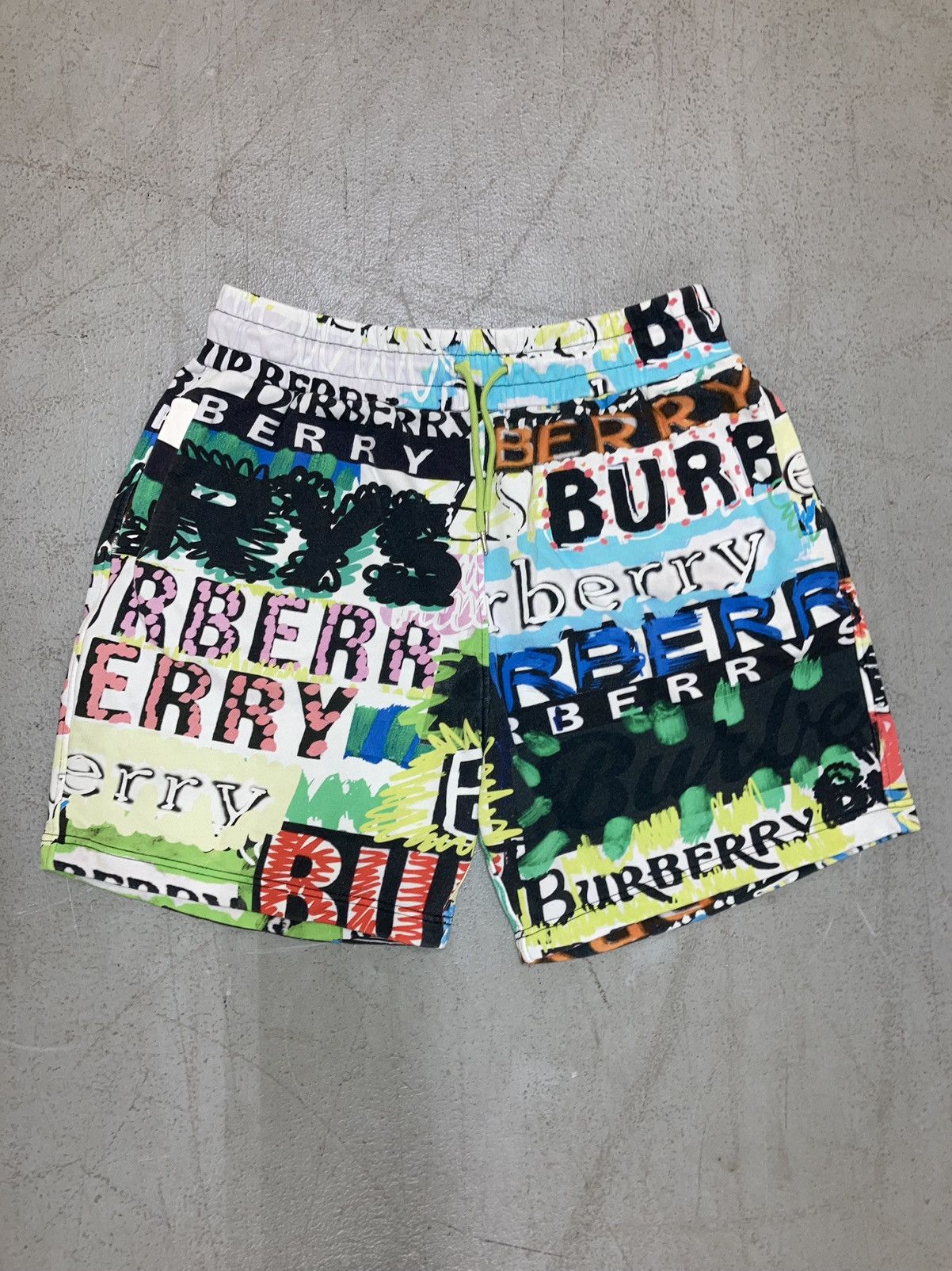 Burberry graffiti hot sale swim shorts