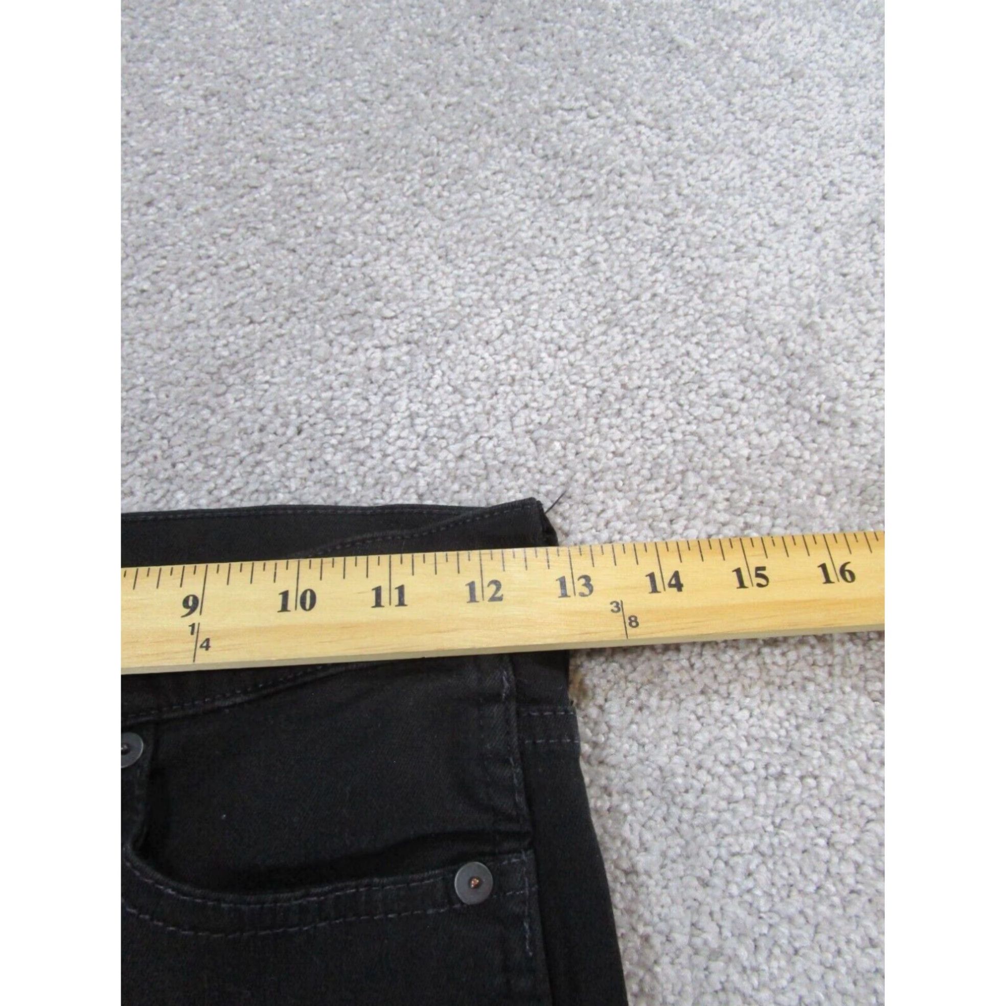 Madewell Womens Madewell Jeans Black Skinny Mid Rise 24 XL Extra Large Size 42" / US 20 - 7 Thumbnail