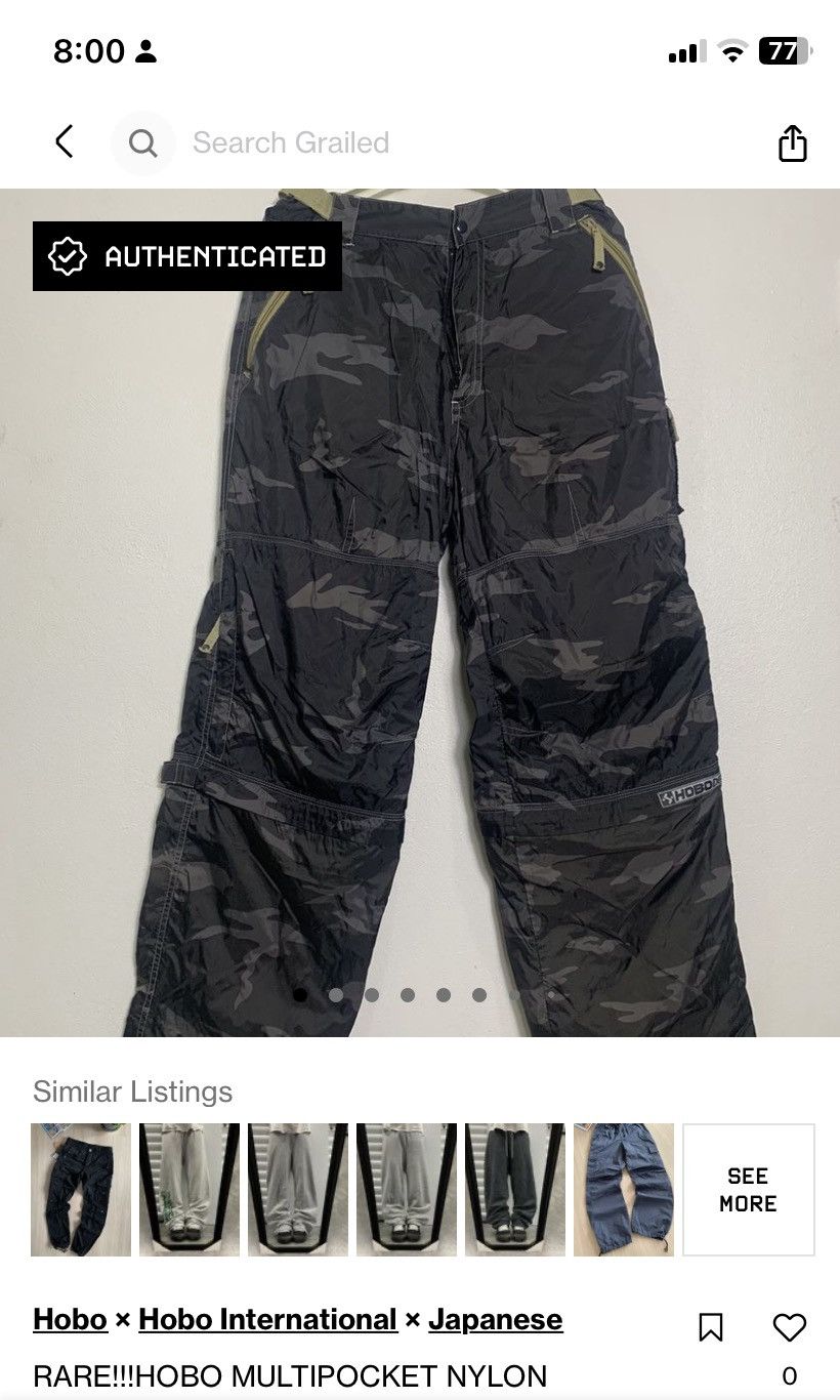 Hobo RARE!!!HOBO MULTIPOCKET NYLON BAGGY PANTS Size US 34 / EU 50 - 21 Thumbnail