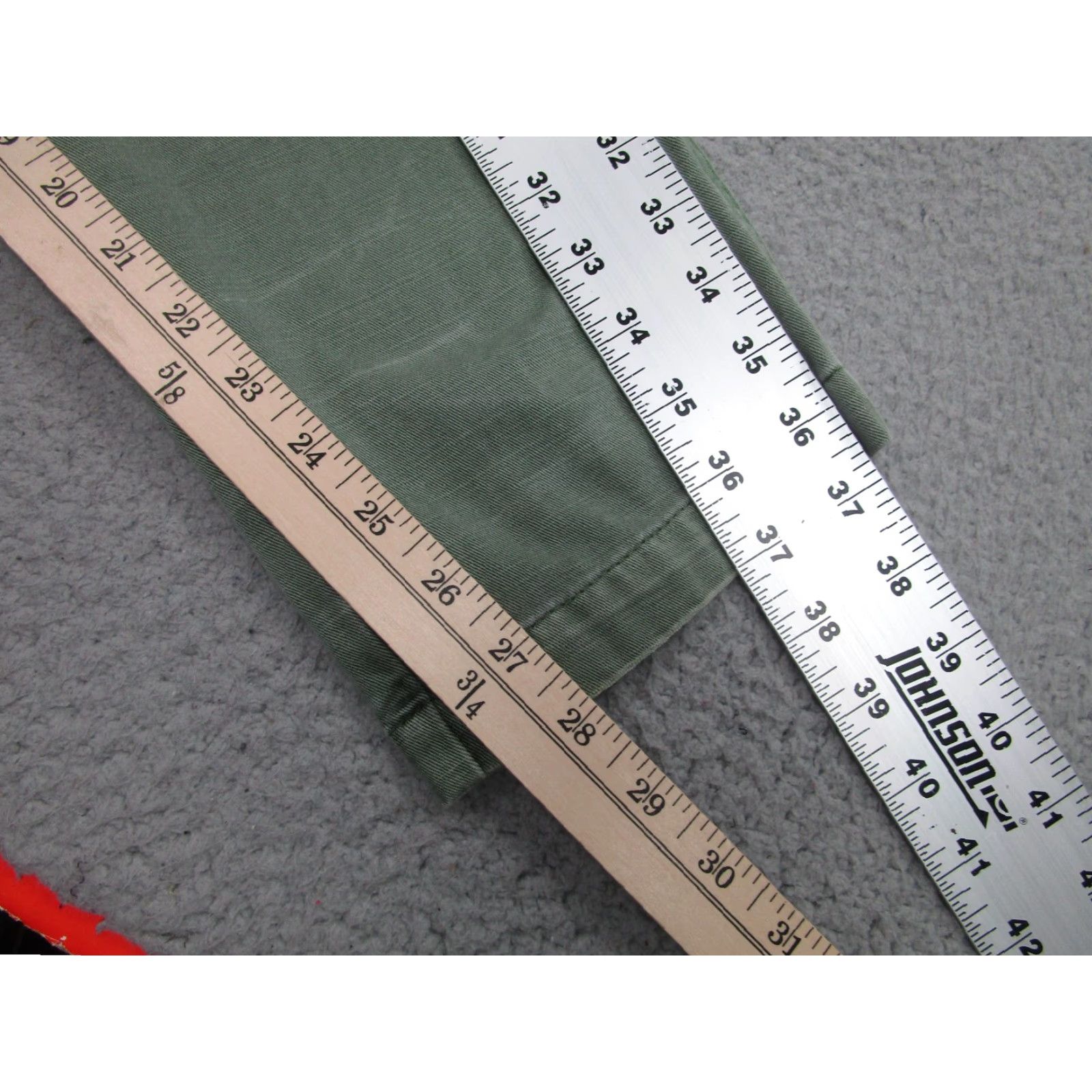 Ralph Lauren Ralph Lauren Quin Boyfriend Chino Pants Womens 12 Green grunge Straight Leg Size 34" / US 12 / IT 48 - 6 Thumbnail