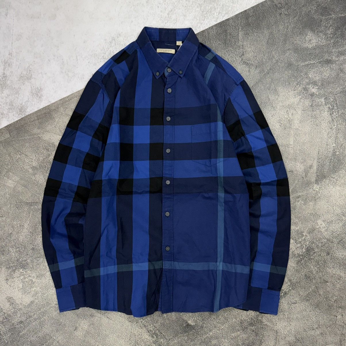 Burberry Burberry brit plaid nova blue button shirt Size US L / EU 52-54 / 3 - 1 Thumbnail