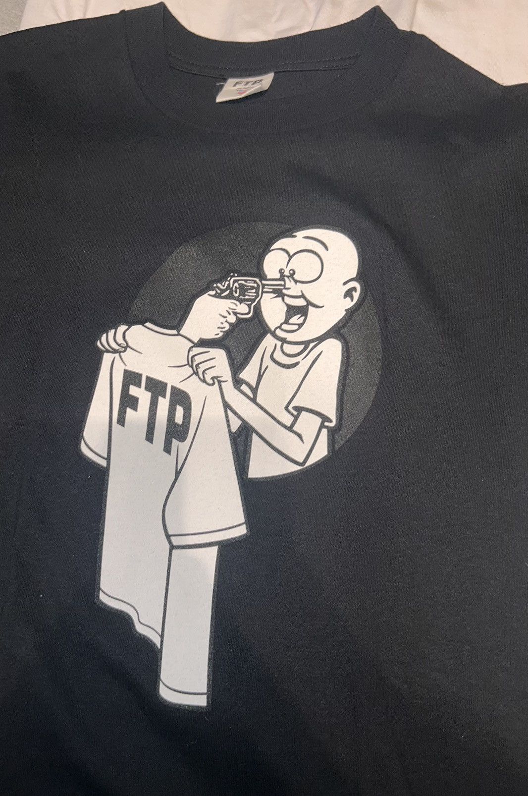 image of Fuck The Population Ftp Tee in Black, Men's (Size Small)