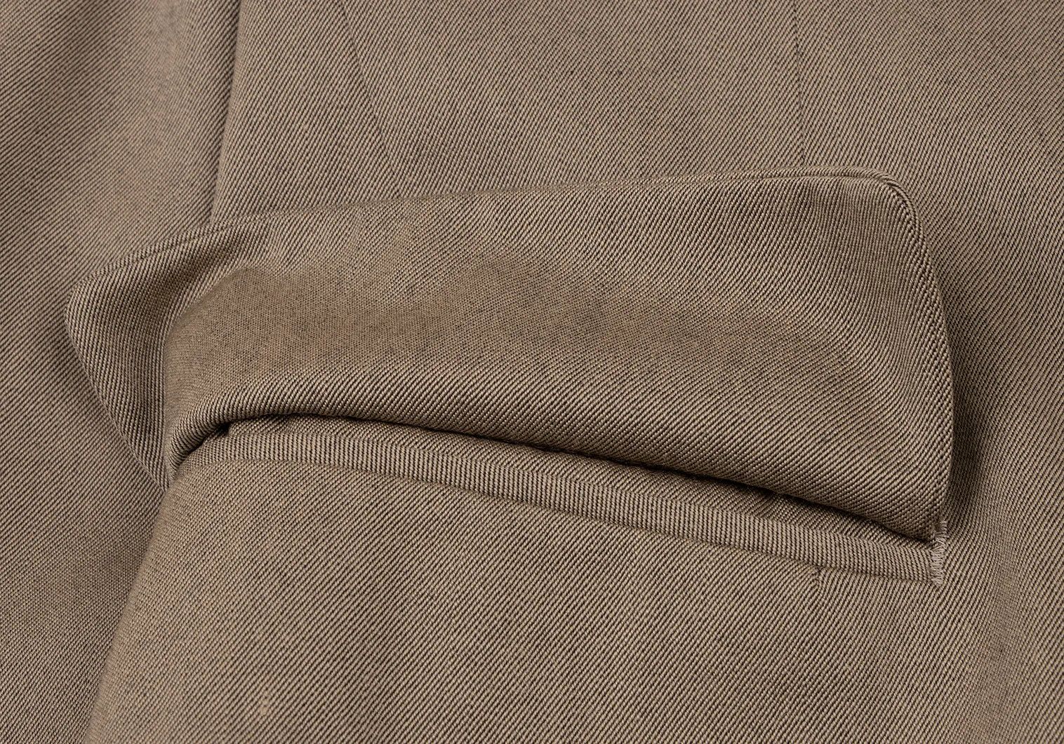 Jean Paul Gaultier Wool and Rayon Stripe 2B Jacket in Beige Size 48 Size US M / EU 48-50 / 2 - 15 Thumbnail