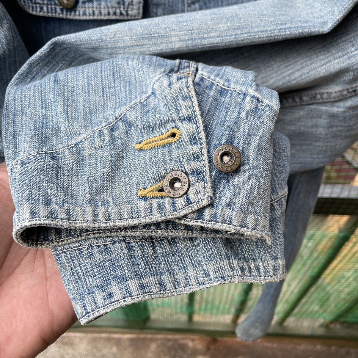 Edwin 🔥Vintage 1997 Edwin Stone Washed Workwear Chore Denim Jacket Size US M / EU 48-50 / 2 - 9 Thumbnail