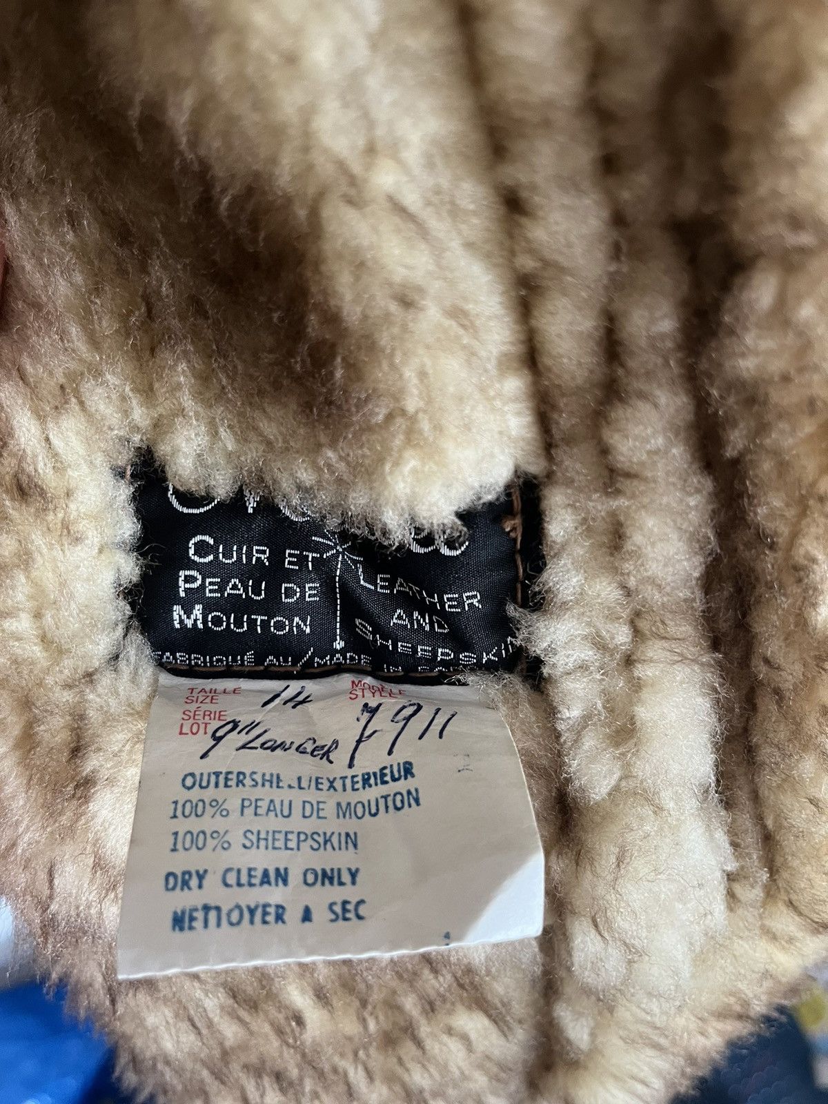Genuine Leather Shearling Sheepskin Jacket For Woman’s Size L / US 10 / IT 46 - 13 Thumbnail