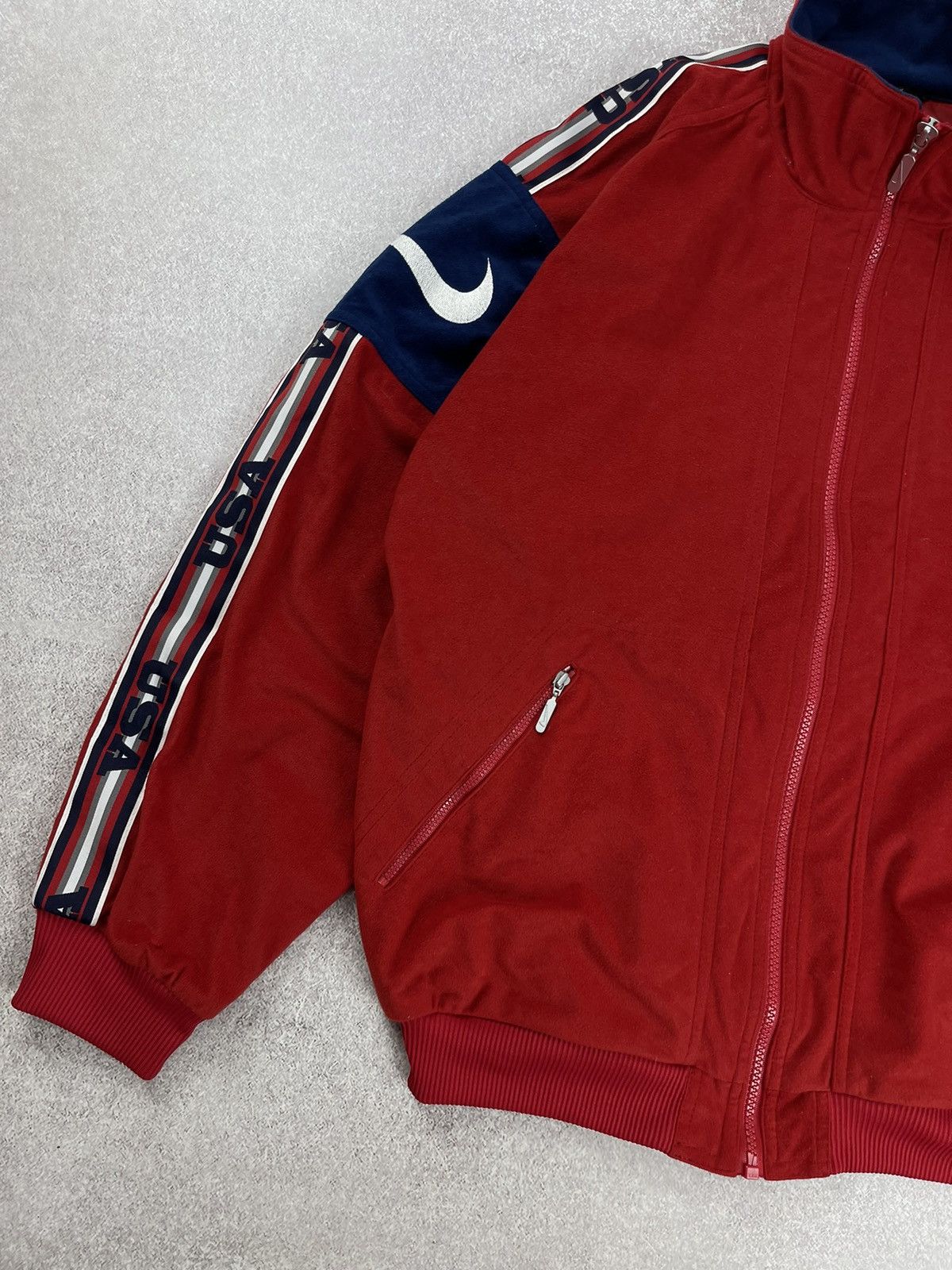 Nike × Vintage Vintage Nike USA Velvet Track Jacket Size S Size US S / EU 44-46 / 1 - 3 Thumbnail