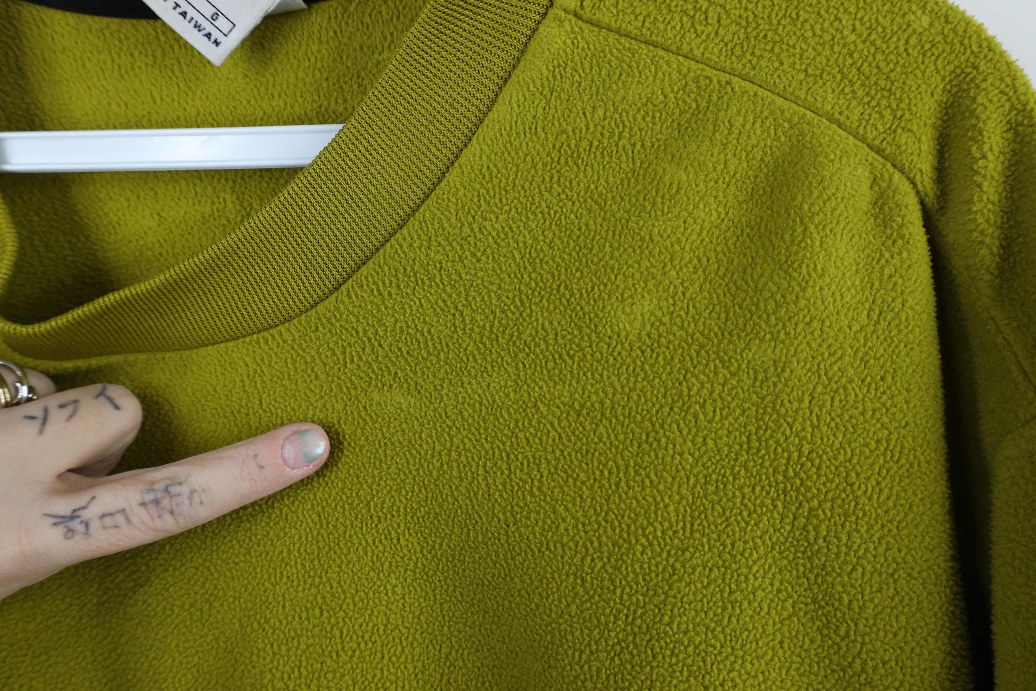 Nike × Vintage Vintage 90s Nike Mini Swoosh Fleece Sweatshirt Green Size US L / EU 52-54 / 3 - 5 Thumbnail