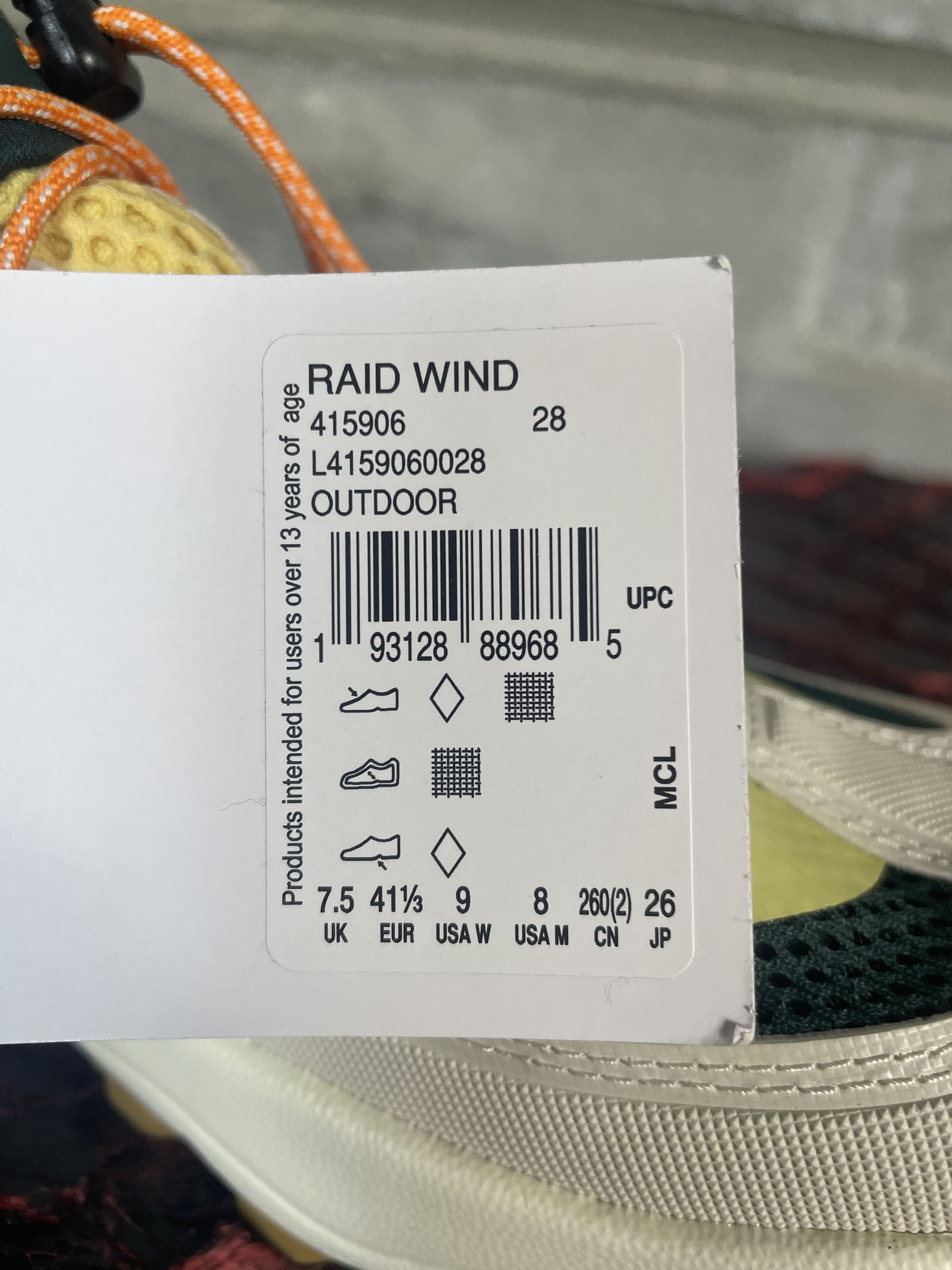 Salomon Salomon Raid Wind 8 Size US 8 / EU 41 - 8 Thumbnail