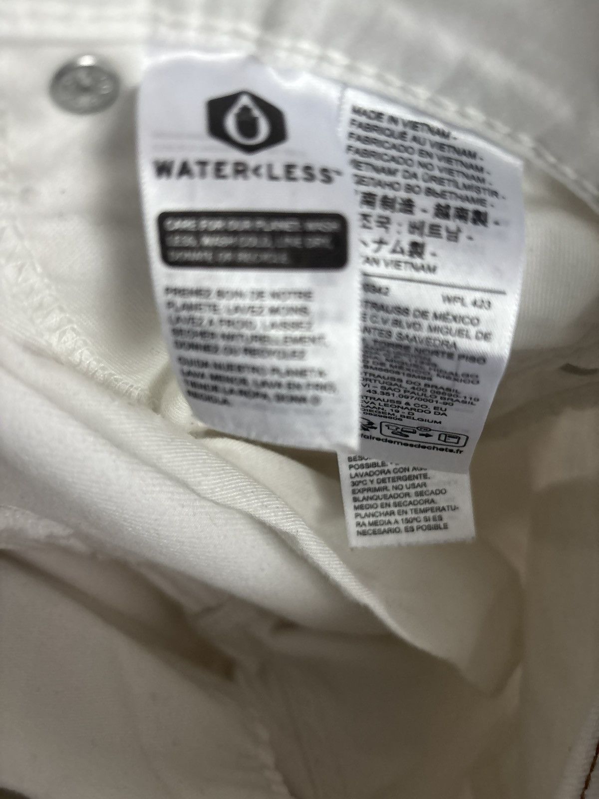 Levi's Levis White Skinny Jeans Size US 30 / EU 46 - 7 Thumbnail
