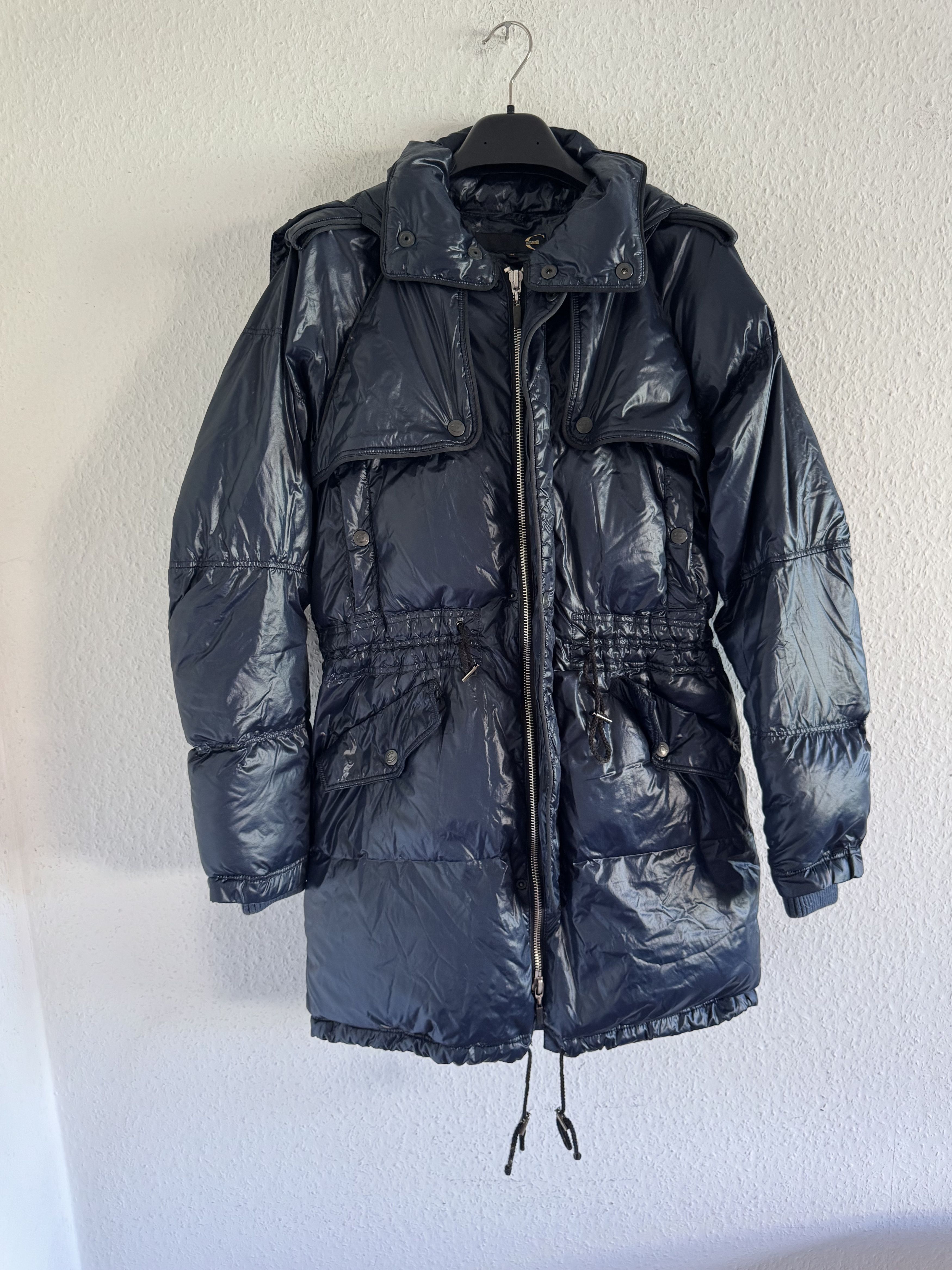 Just Cavalli Glossy Down Fur Trim Puffer Coat Size US M / EU 48-50 / 2 - 9 Thumbnail