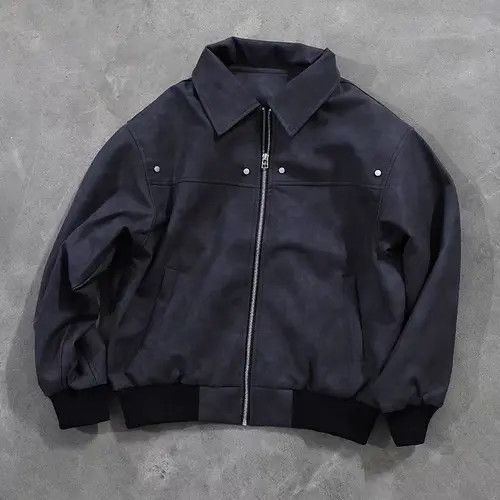 VIBE Street Vintage Deerskin Velvet Casual Leather Jacket Coat Size US M / EU 48-50 / 2 - 3 Thumbnail