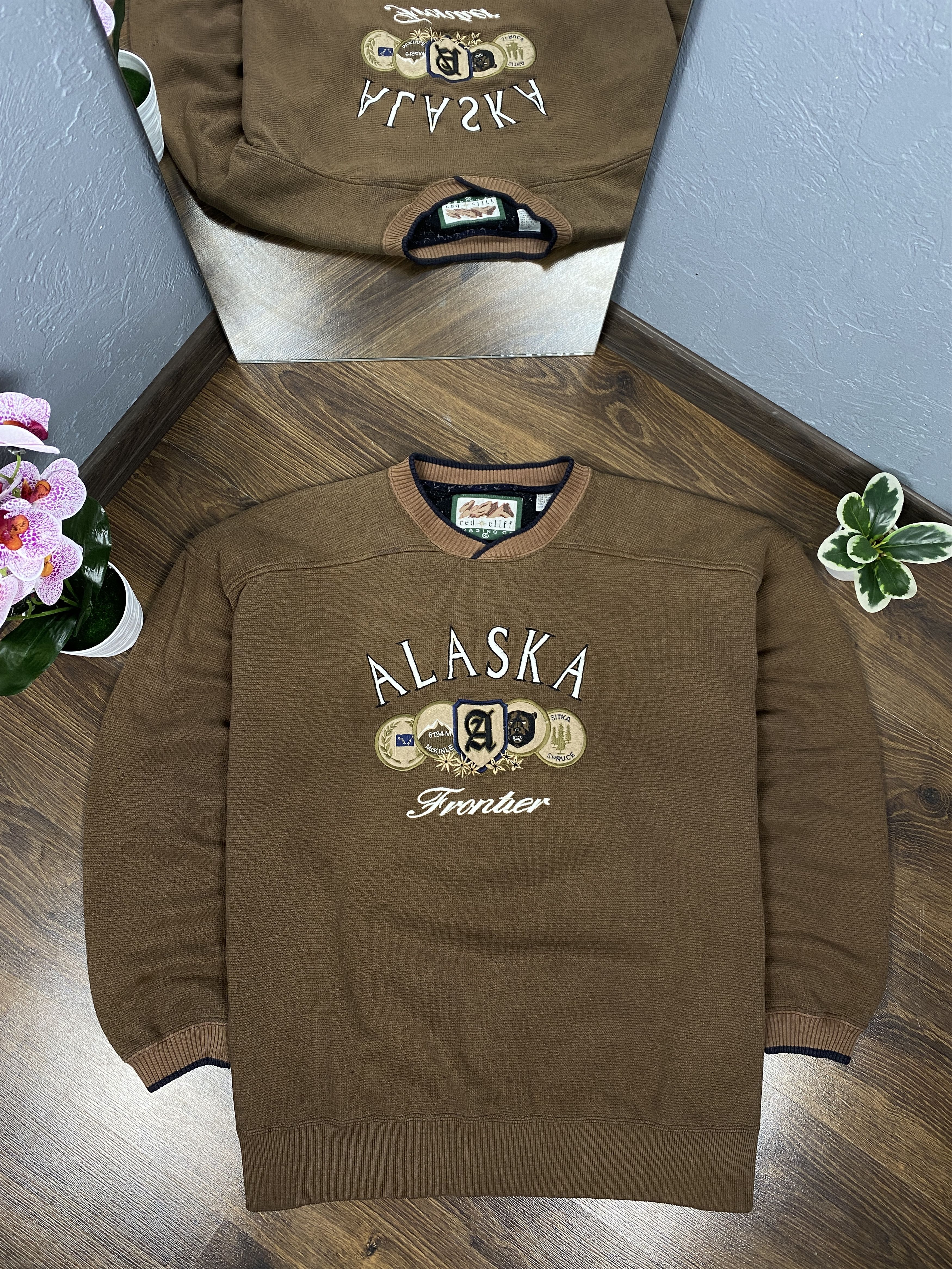 Vintage Alaska Frontier vintage knit grandpa sweater USA Size US XL / EU 56 / 4 - 1 Thumbnail