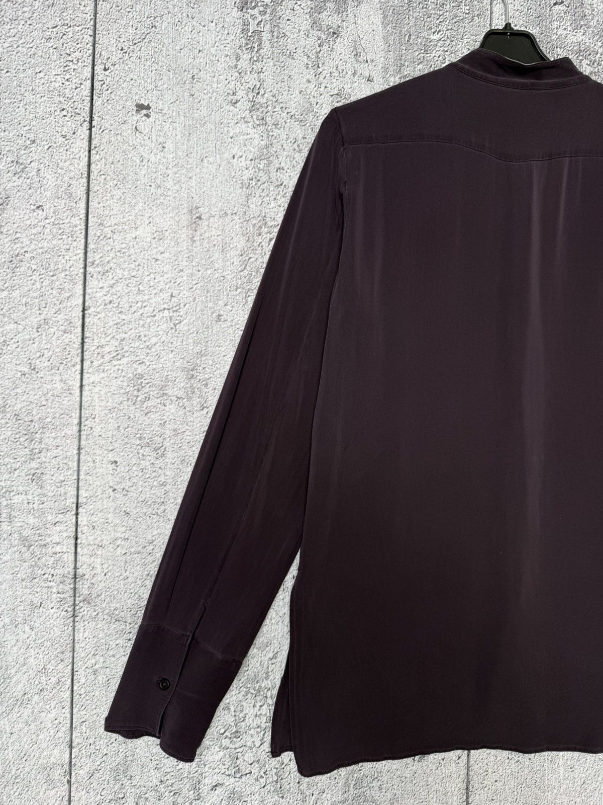 Jil Sander Jil Sander Silk Mandarin Collar Long Sleeve Button up Shirt Size XS / US 0-2 / IT 36-38 - 11 Thumbnail