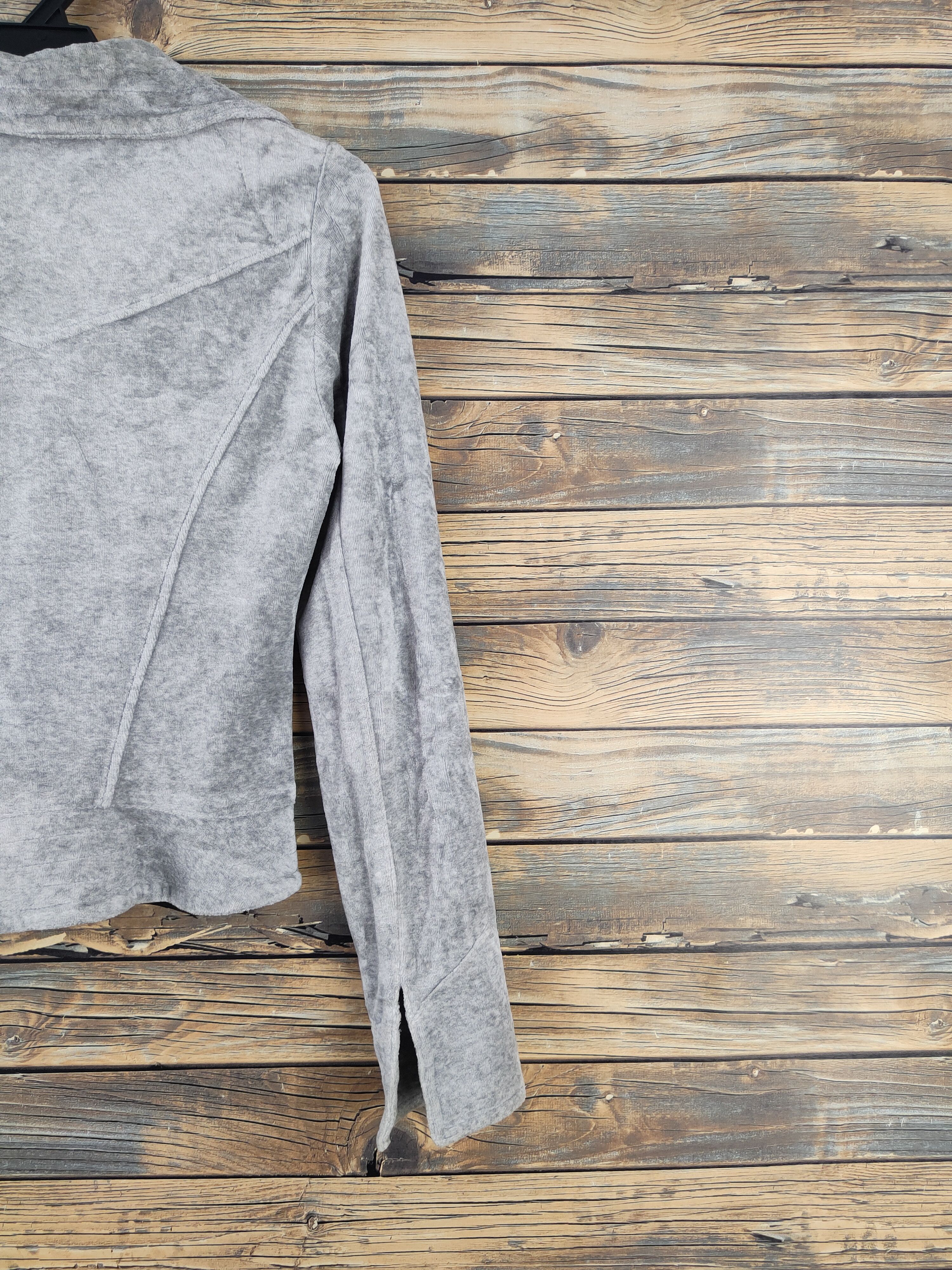 Japanese Brand Cecil McBee Gray Cardigan Crop Tops #W2180 Size S / US 4 / IT 40 - 9 Thumbnail