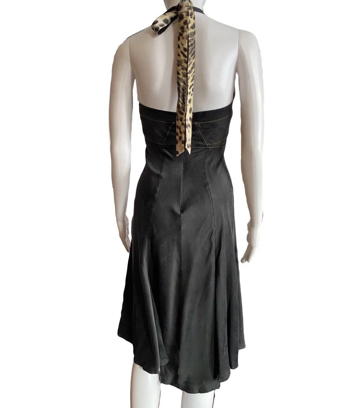 Just Cavalli Just Cavalli Skater Halter Neck Dress 40IT Size S / US 4 / IT 40 - 7 Thumbnail