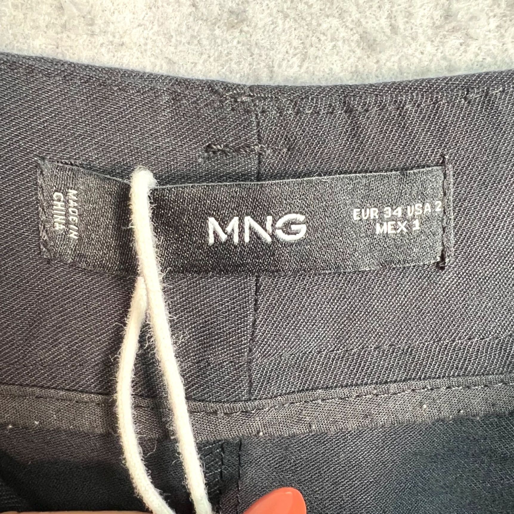 Mango Mango Womens Black Wide-Leg Trousers Viscose Blend Pants Size 2 Size 26" / US 2 / IT 38 - 3 Thumbnail