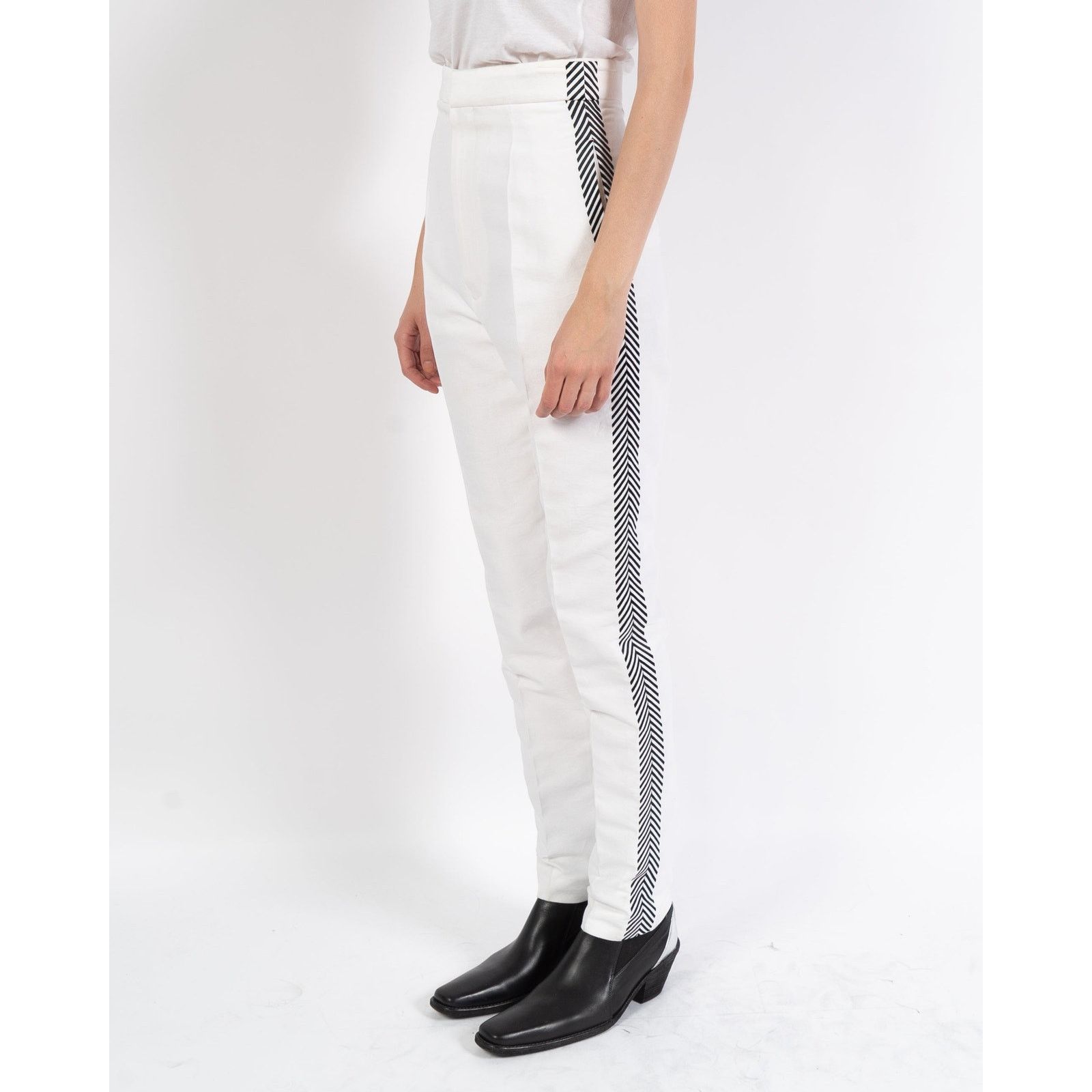 Haider Ackermann FW19 Leather Embroidered Trousers Size 26" / US 2 / IT 38 - 2 Thumbnail