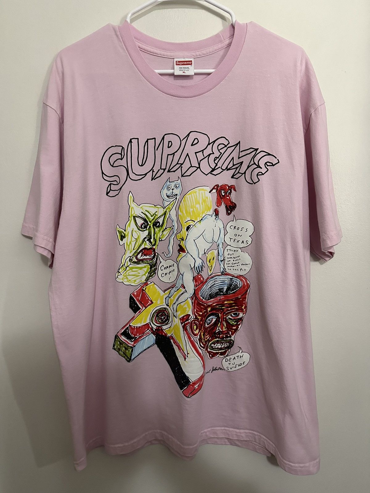 Supreme Supreme Daniel Johnston Logo Tee Size US XL / EU 56 / 4 - 1 Thumbnail