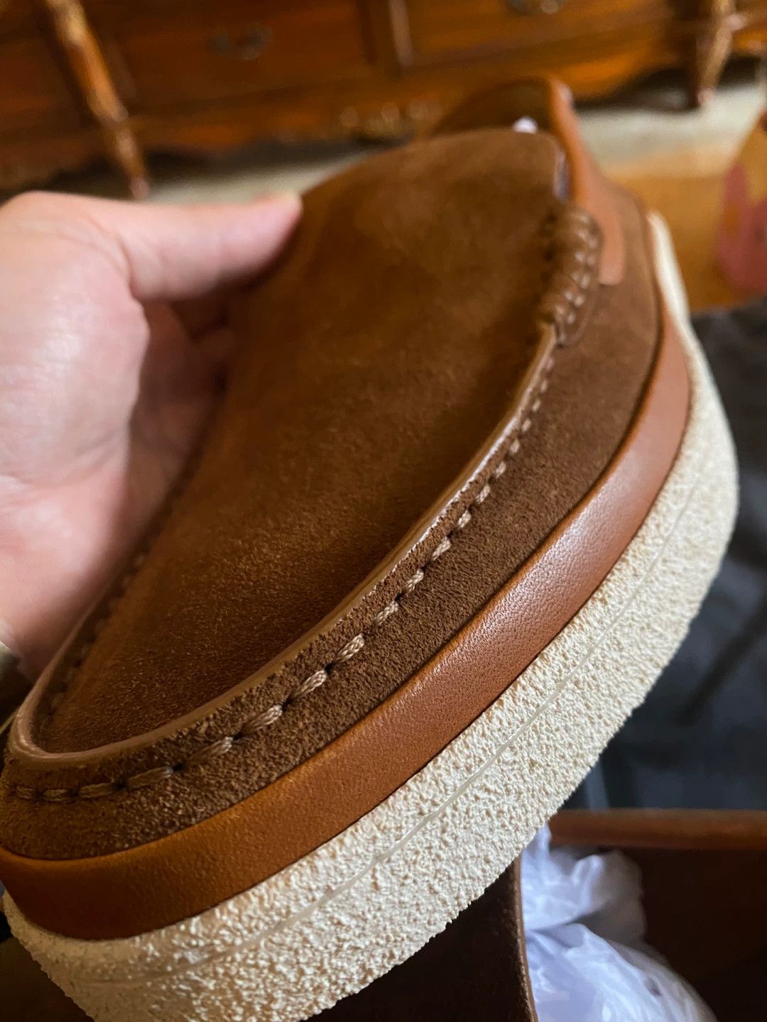 Ermenegildo Zegna ZEGNA EZ Main Line Brown Trim Leather Loafers UK7 Size US 8 / EU 41 - 9 Thumbnail