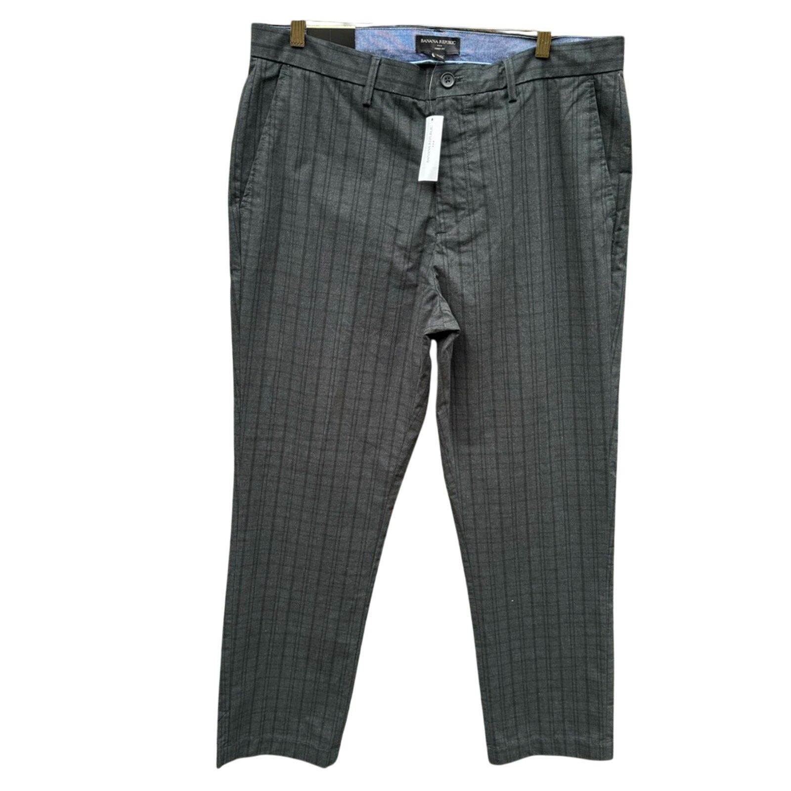 Banana Republic NWT New Banana Republic Mens 36X32 Flat Front Trouser Pants Size US 36 / EU 52 - 1 Thumbnail