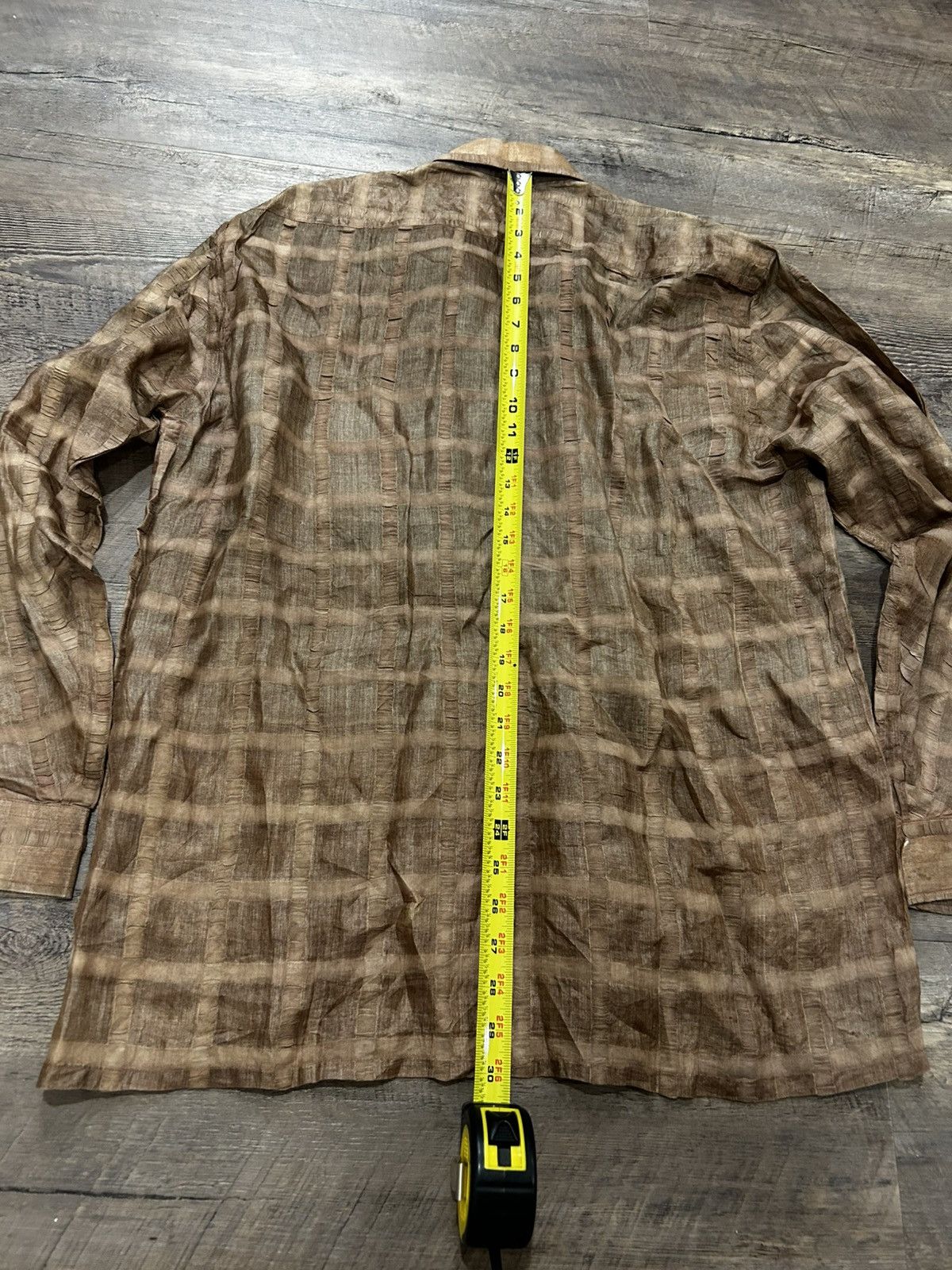 Vintage 🌲 Fiori Vintage Rustic Long Sleeve Button Up Shirt 🌲 Size US XL / EU 56 / 4 - 7 Thumbnail