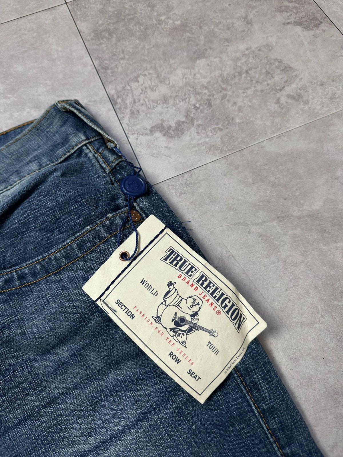 True Religion × Vintage Vintage Y2K True Religion Blue Denim Distressed Jeans Sz 32 Size US 32 / EU 48 - 6 Thumbnail