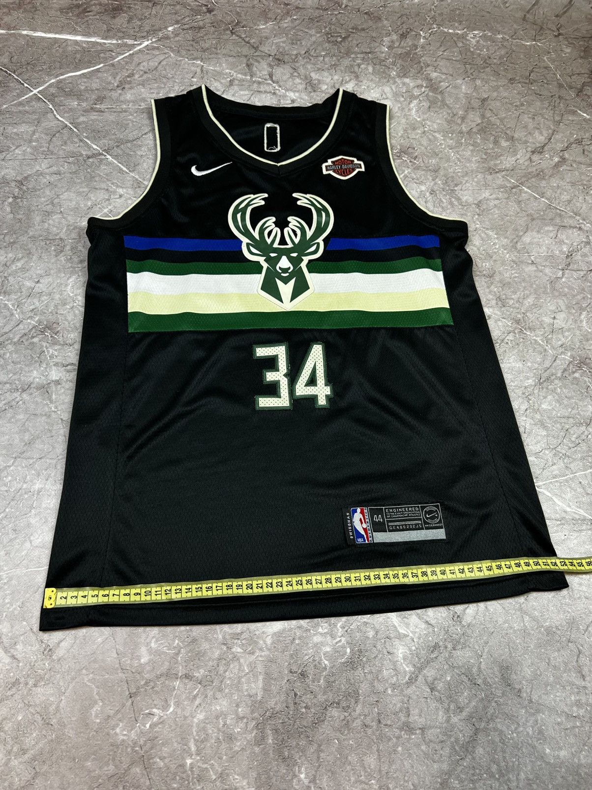 Nike Harley Davidson Nike Giannis Antetokounmpo Black NBA Jersey Size US S / EU 44-46 / 1 - 7 Thumbnail
