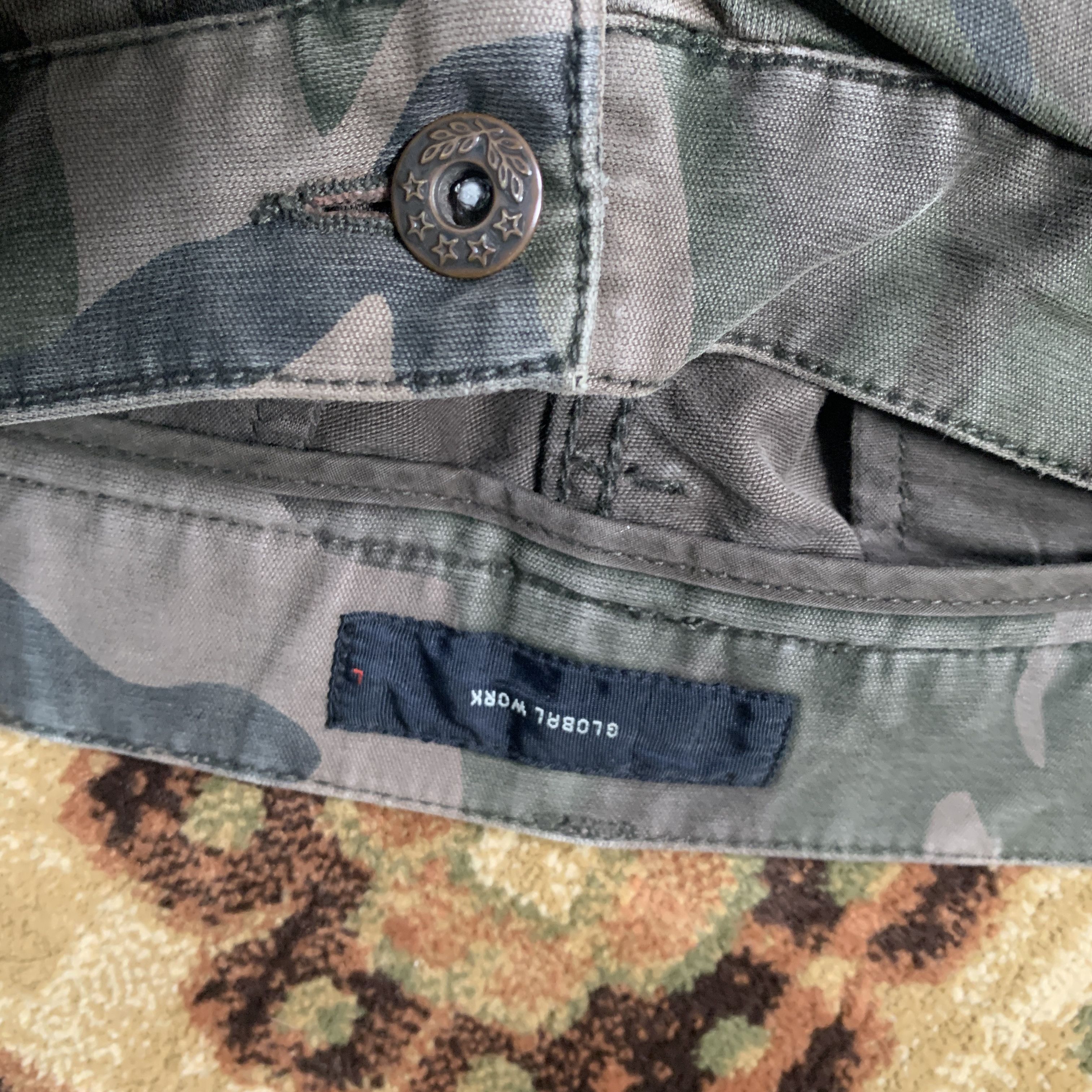 If Six Was Nine 2000s Global Work Camo Army OG Cargo Pants y2k Size US 32 / EU 48 - 5 Thumbnail