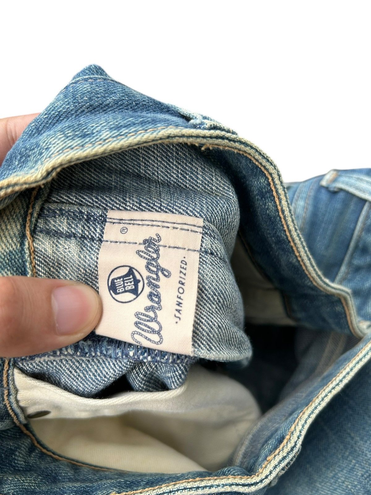 Kapital × Vintage × Wrangler VINTAGE WRANGLER BLUE BELL SELVEDGE DISTRESSED RUSTY DENIM Size US 30 / EU 46 - 15 Thumbnail