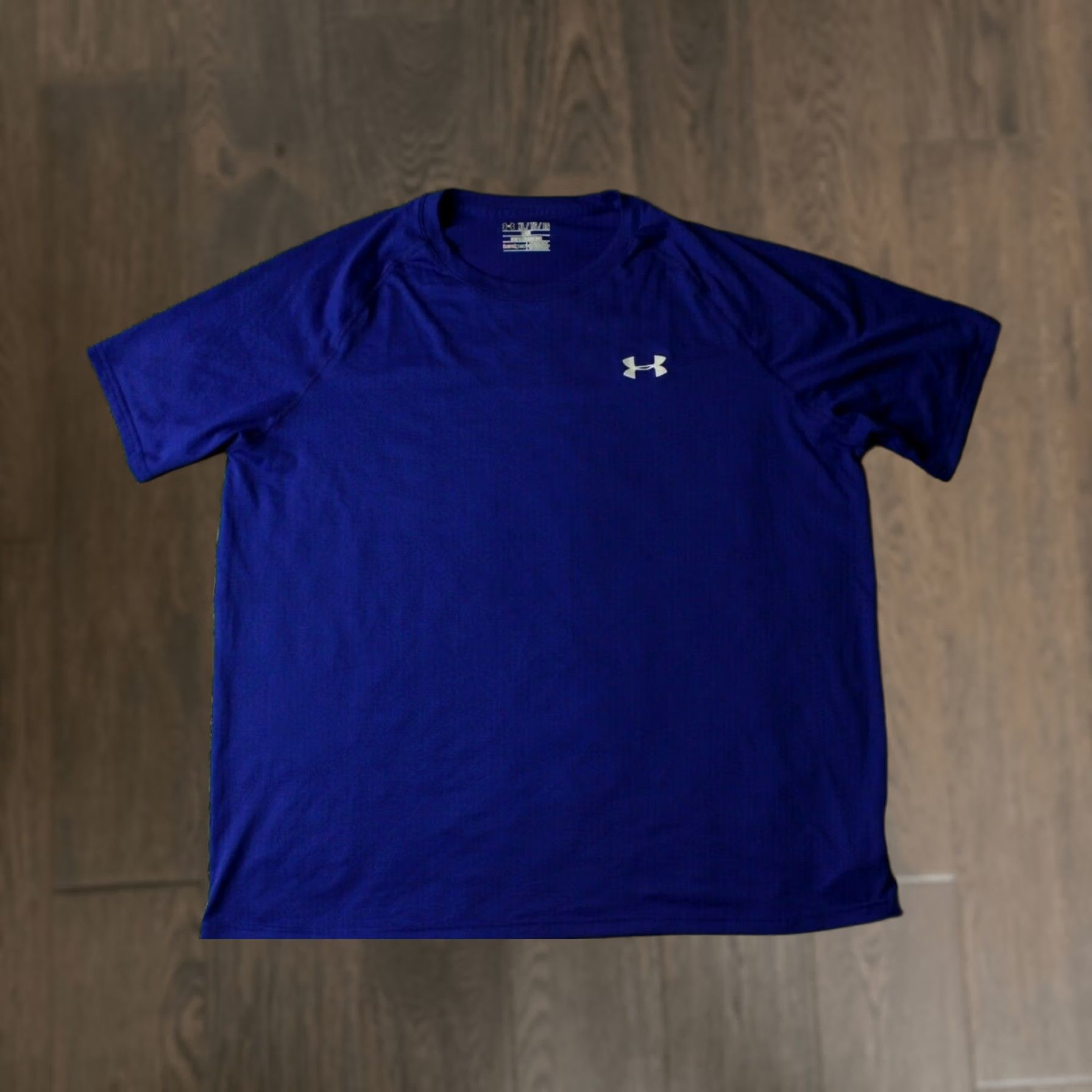 Under Armour Under Armour HeatGear Mens Training Compression Shirt Jersey XL Blue Jersey Short Sleeve T-Shirt CrossFit Activewear 2014 Size US XL / EU 56 / 4 - 1 Thumbnail