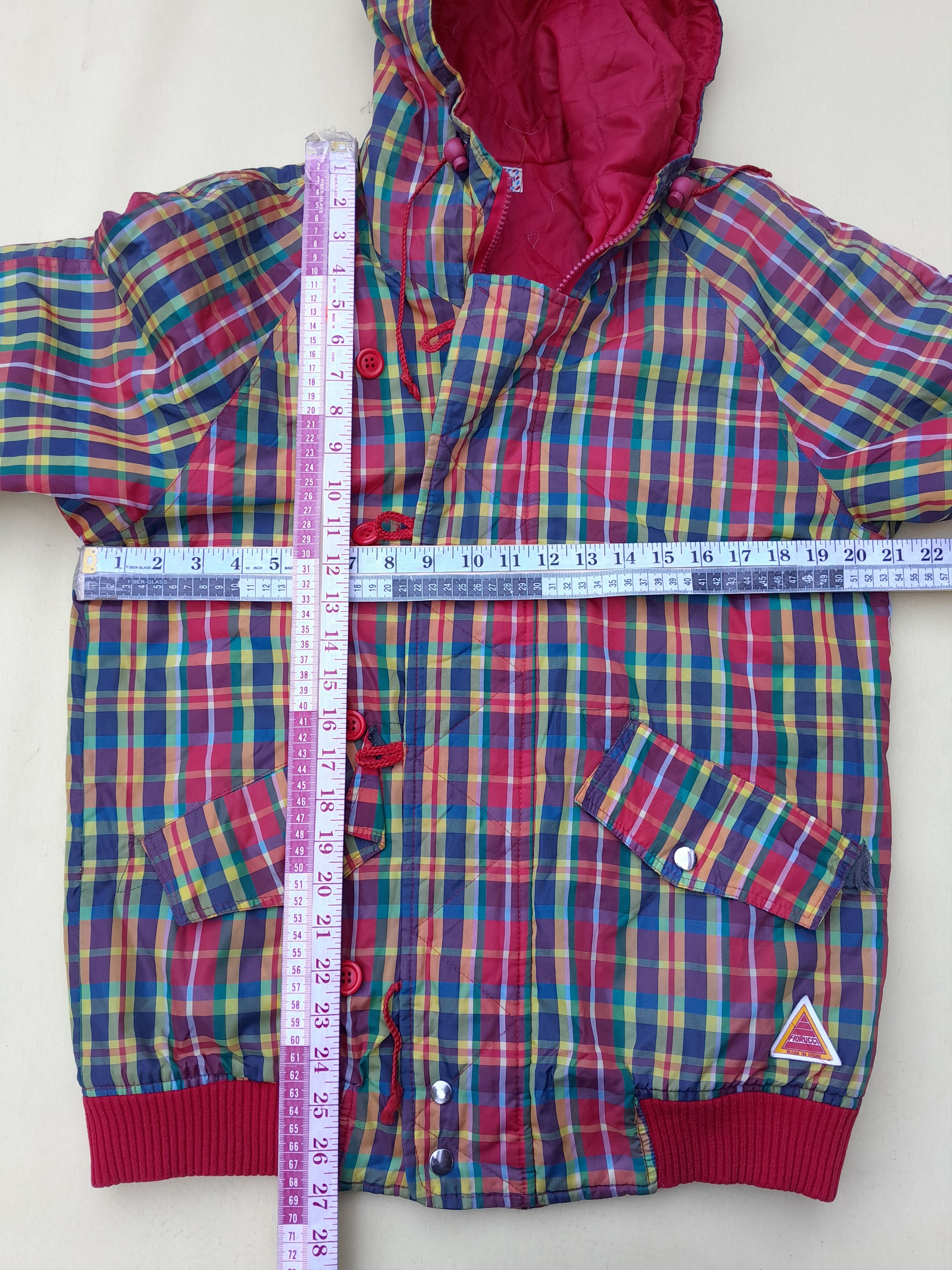 Fiorucci Vintage Fiorucci Jacket Mens M Rainbow Check Coat 80s 90s Size US M / EU 48-50 / 2 - 5 Thumbnail