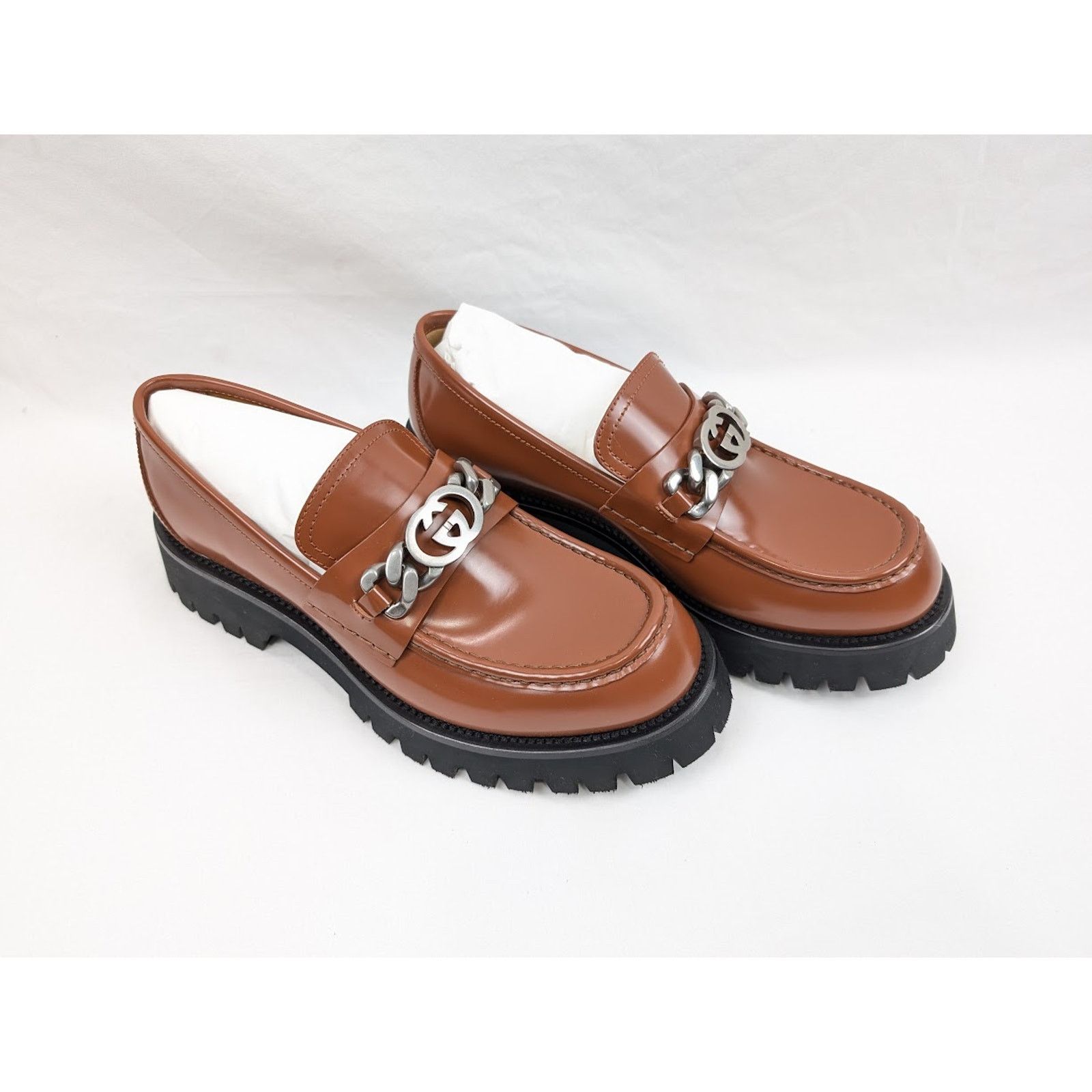 Gucci o1rshd1 Cordovan Lux Loafers in Rust Size US 12.5 / EU 45-46 - 15 Thumbnail