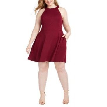 Other Speechless Plus Size Cutout Bow Back Fit & Flare Dress, New Size XXL / US 16-18 / IT 52-54 - 1 Thumbnail