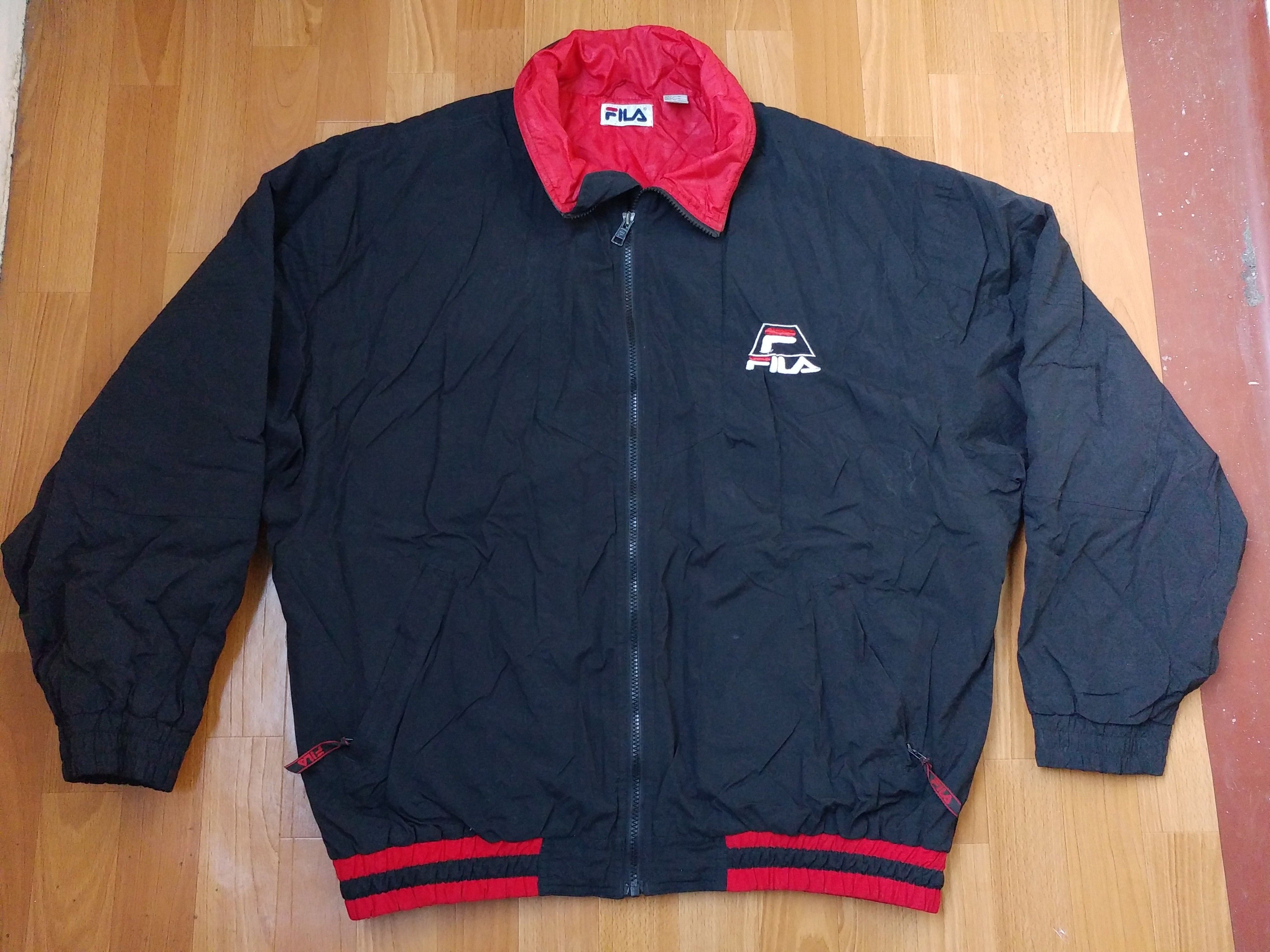Fila FILA jacket, black, vintage, 90s hip hop windbreaker size XL Size US XL / EU 56 / 4 - 5 Thumbnail