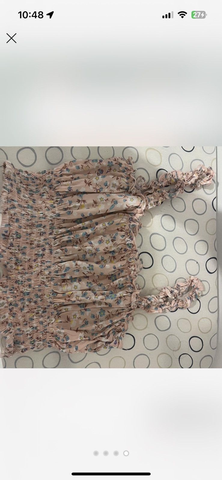 Vintage Tank top floral Size M / US 6-8 / IT 42-44 - 2 Thumbnail