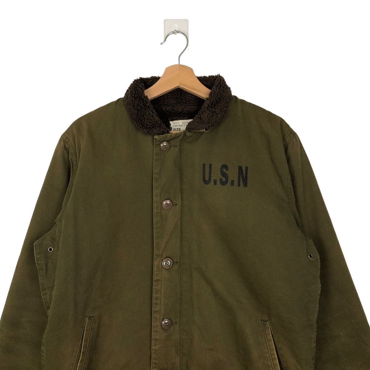 Buzz Rickson's 🔥RARE VINTAGE U.S.NAVY N-1 DECK JACKET BUZZ RICKSON’s TOYO Size US L / EU 52-54 / 3 - 7 Thumbnail