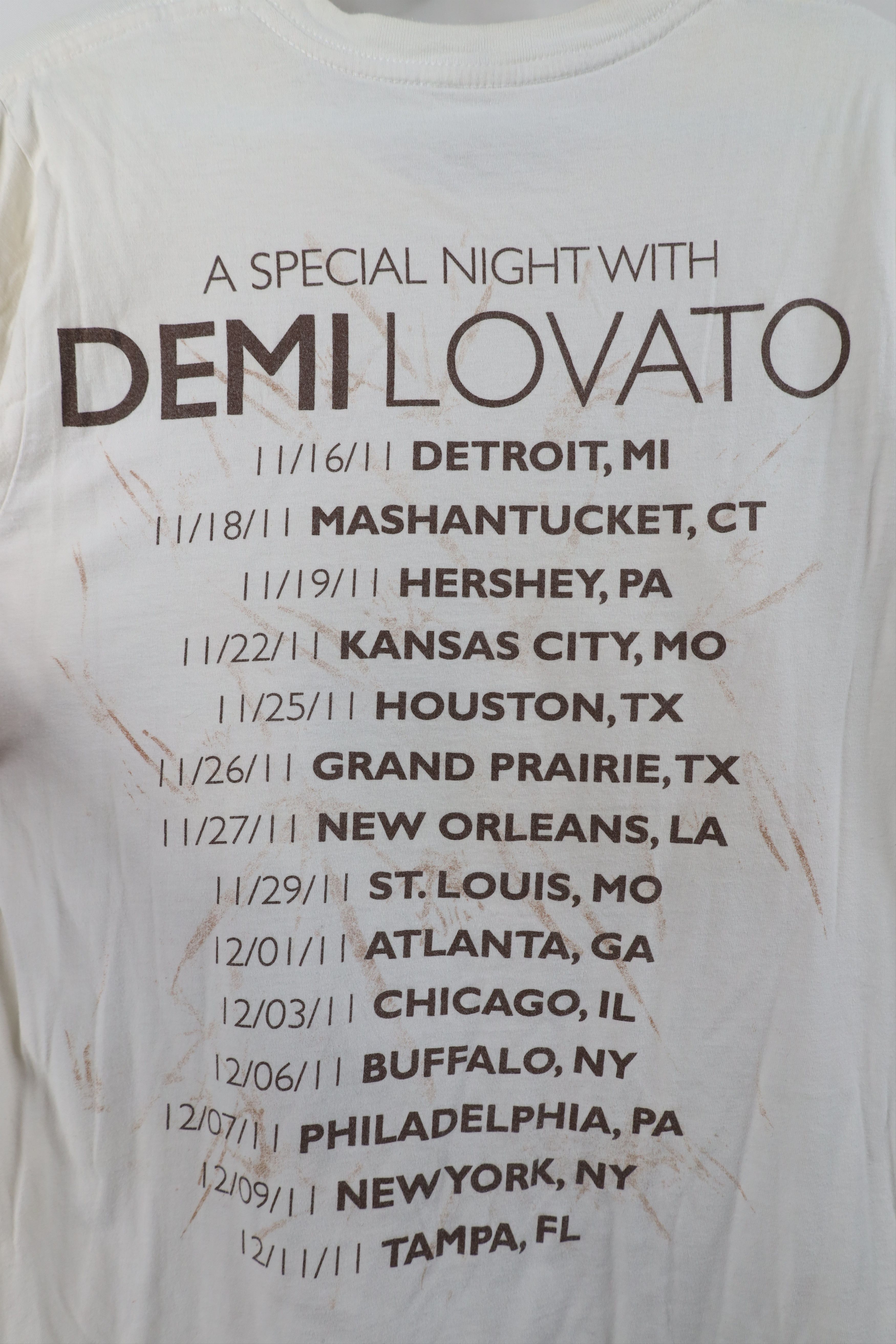 Vintage Y2K A Special Night With Demi Lovato Band T-Shirt White Size S / US 4 / IT 40 - 11 Thumbnail