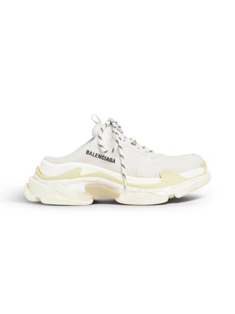 Balenciaga triple s mule white Size US 8 / IT 38 - 1 Thumbnail