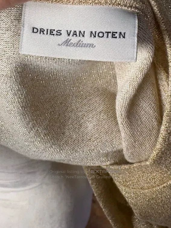 Dries Van Noten Dries Van Noten Gold Top Size M / US 6-8 / IT 42-44 - 1 Thumbnail