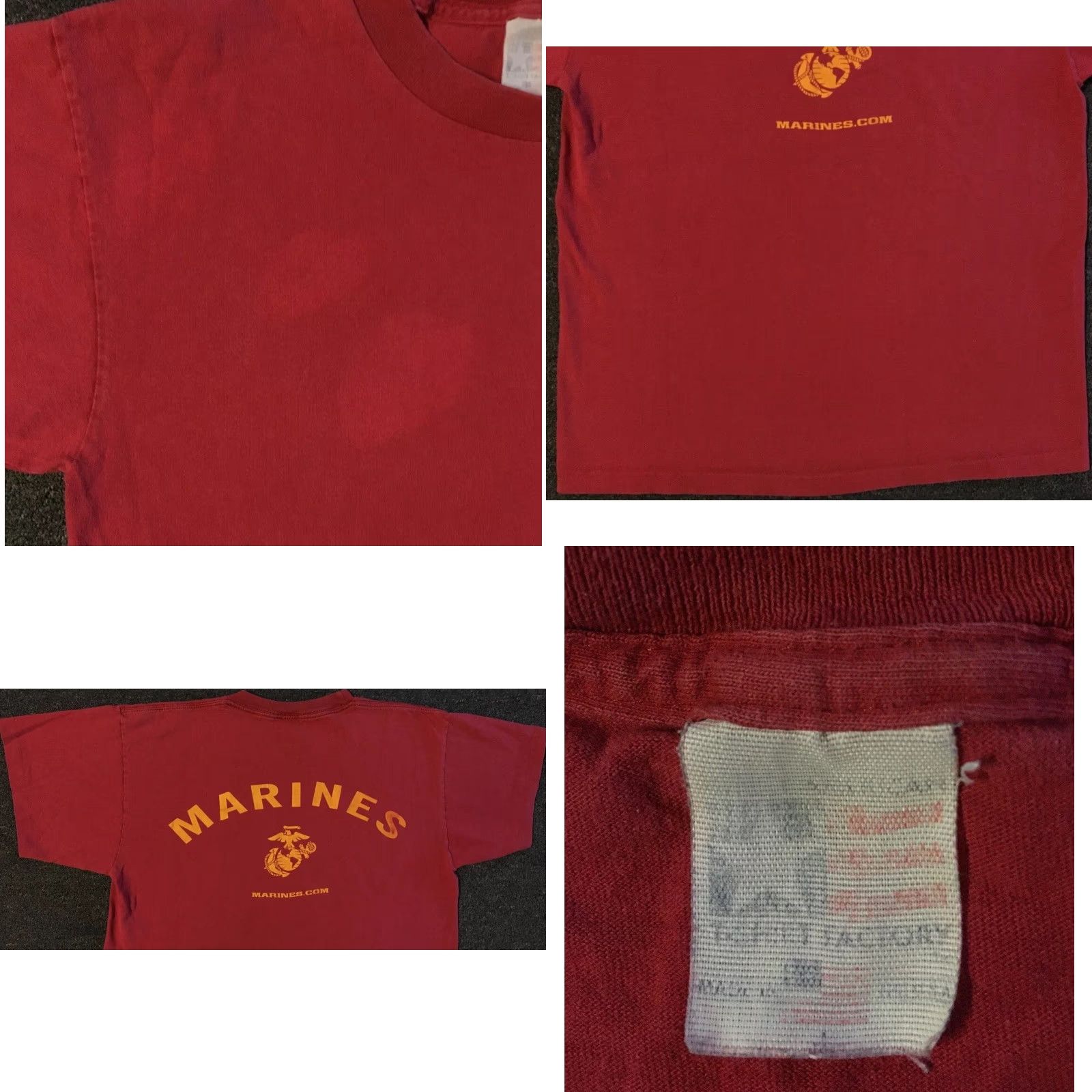 Vintage VINTAGE 90s Marine Corps Faded Shirt M USA Army Military USMC Biker Skate Grunge 80s Shirt Mens M Red USA Marine Corps Grunge 90s 80s Vintage Size US M / EU 48-50 / 2 - 8 Thumbnail