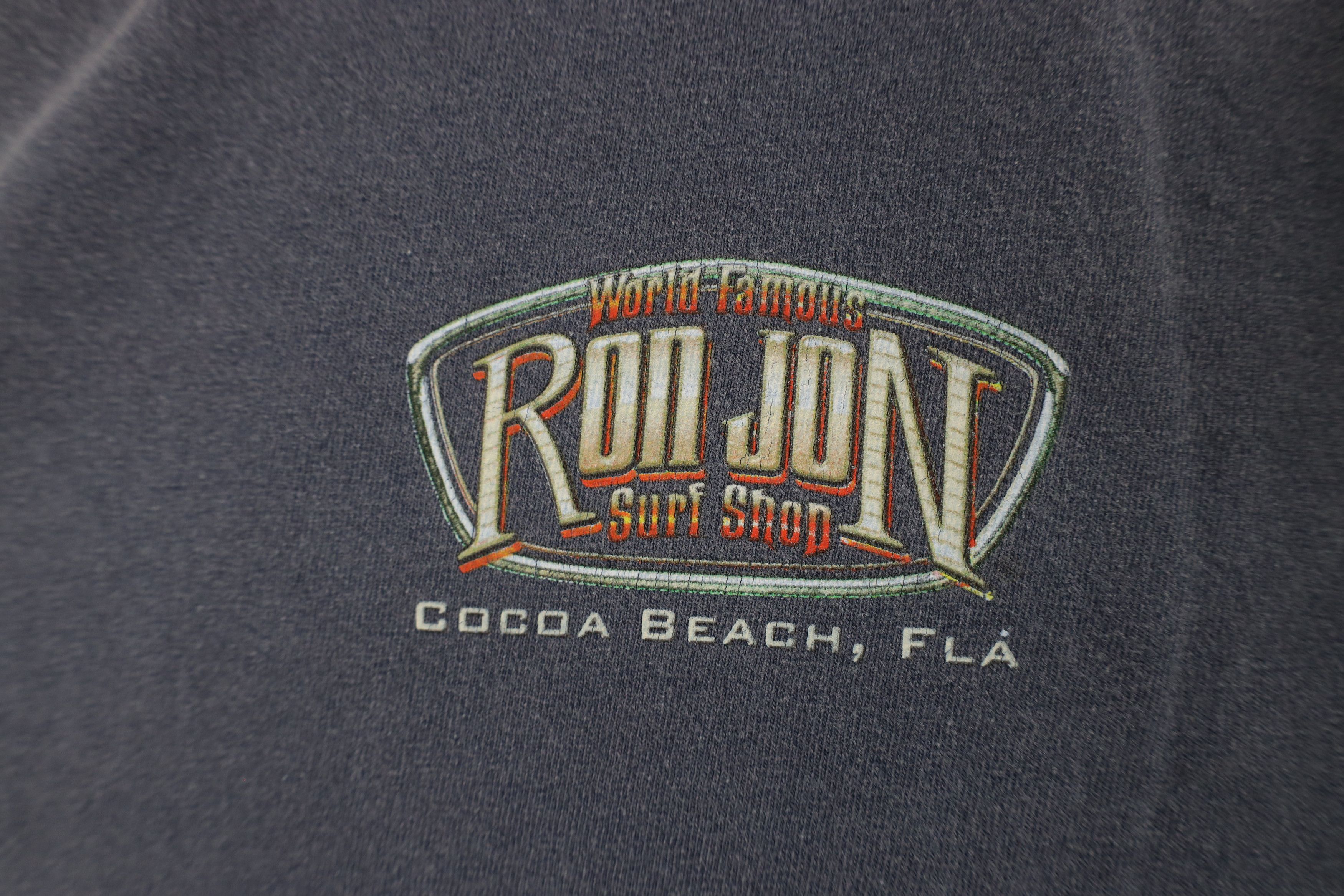 Vintage Vintage Ron Jon Surf Shop Stonewash Cocoa Beach T-Shirt Size US XL / EU 56 / 4 - 4 Thumbnail