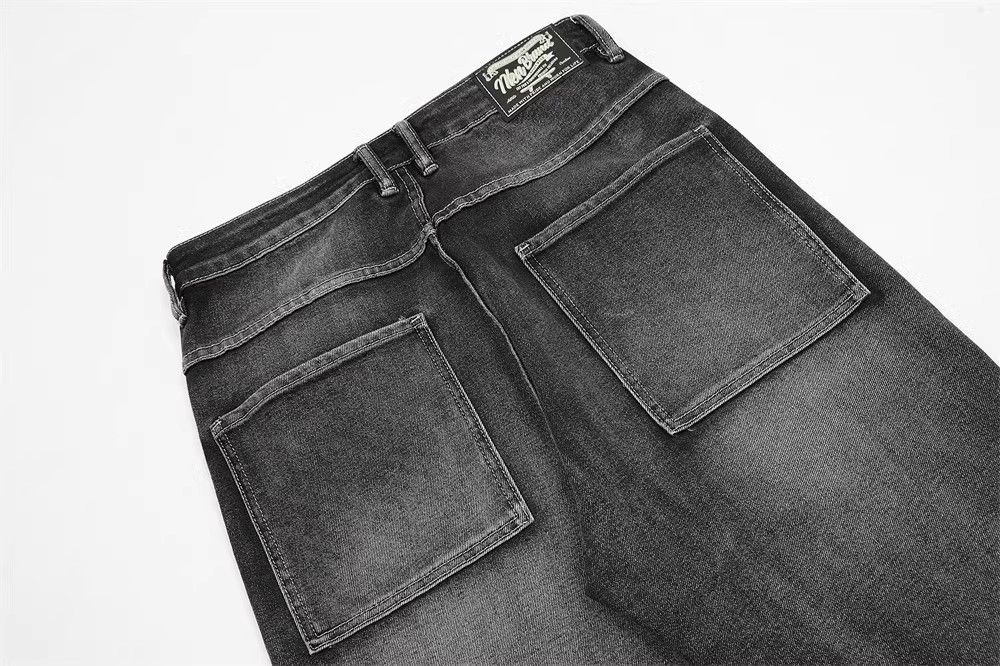 Japanese Brand × Jean Washed distressed trendy distressed loose casual jeans Size US 32 / EU 48 - 5 Thumbnail