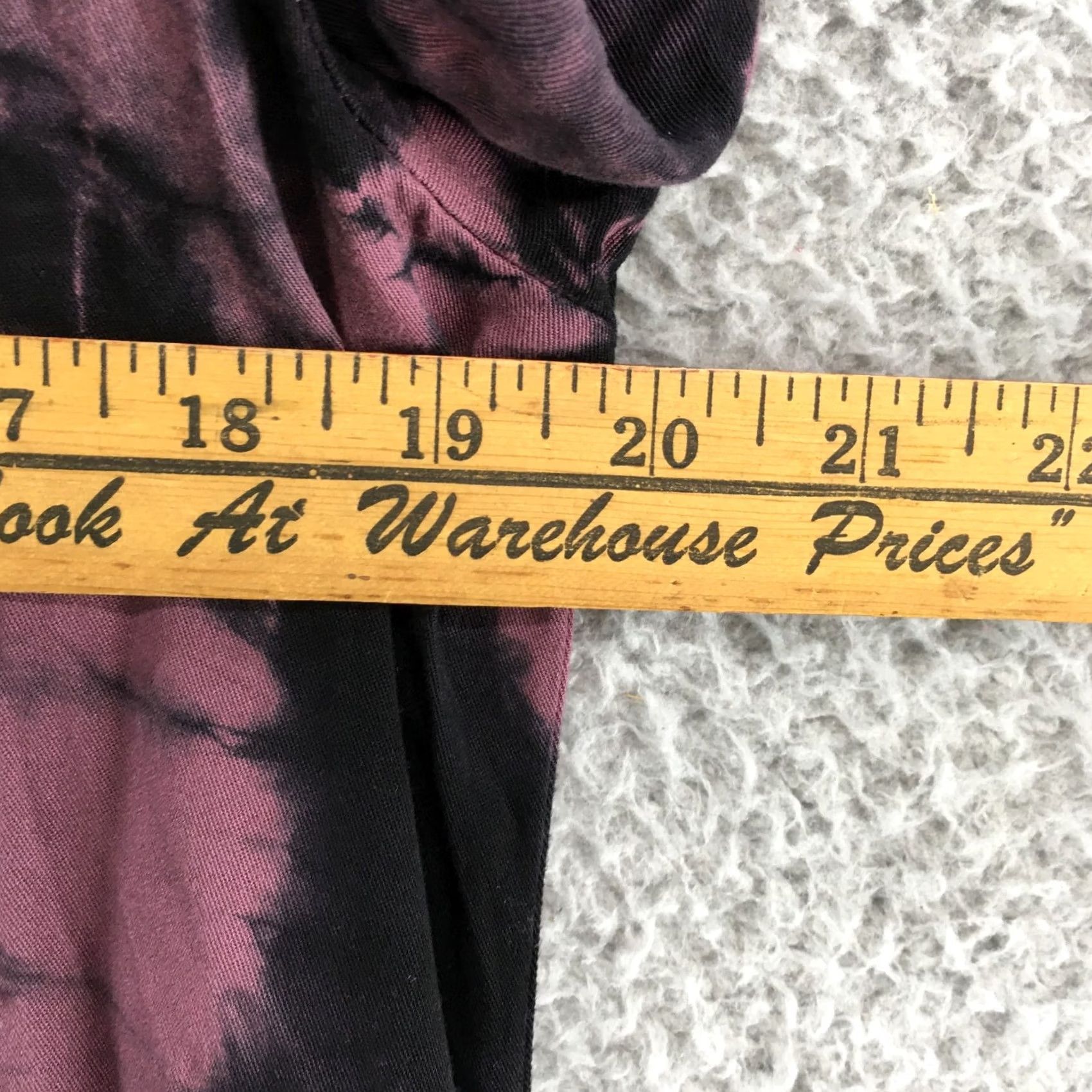 Vintage Rock & Republic Button-Up Shirt Womens Small Purple Tie Dye Cold Shoulder Blouse Size S / US 4 / IT 40 - 4 Thumbnail