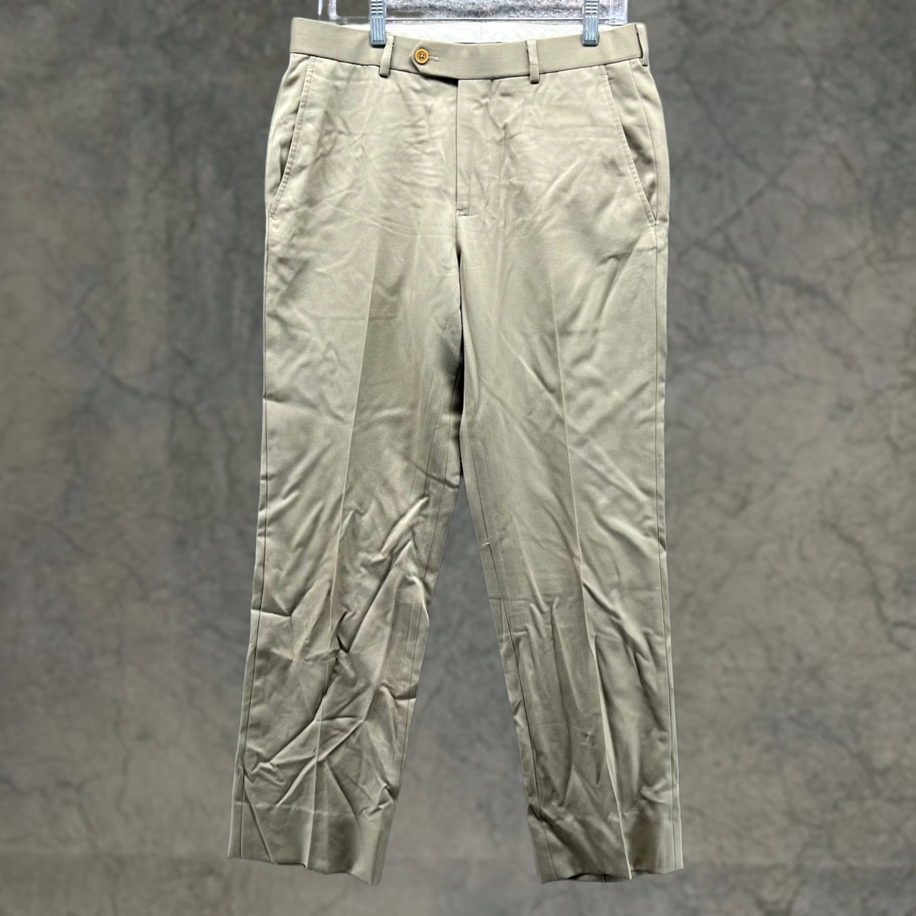 Brooks Brothers Brooks Brothers Pants Men 32x32 Khaki Chino Pleated Tan Beige Trousers Regent Casual Formal Workwear) Size US 32 / EU 48 - 1 Thumbnail