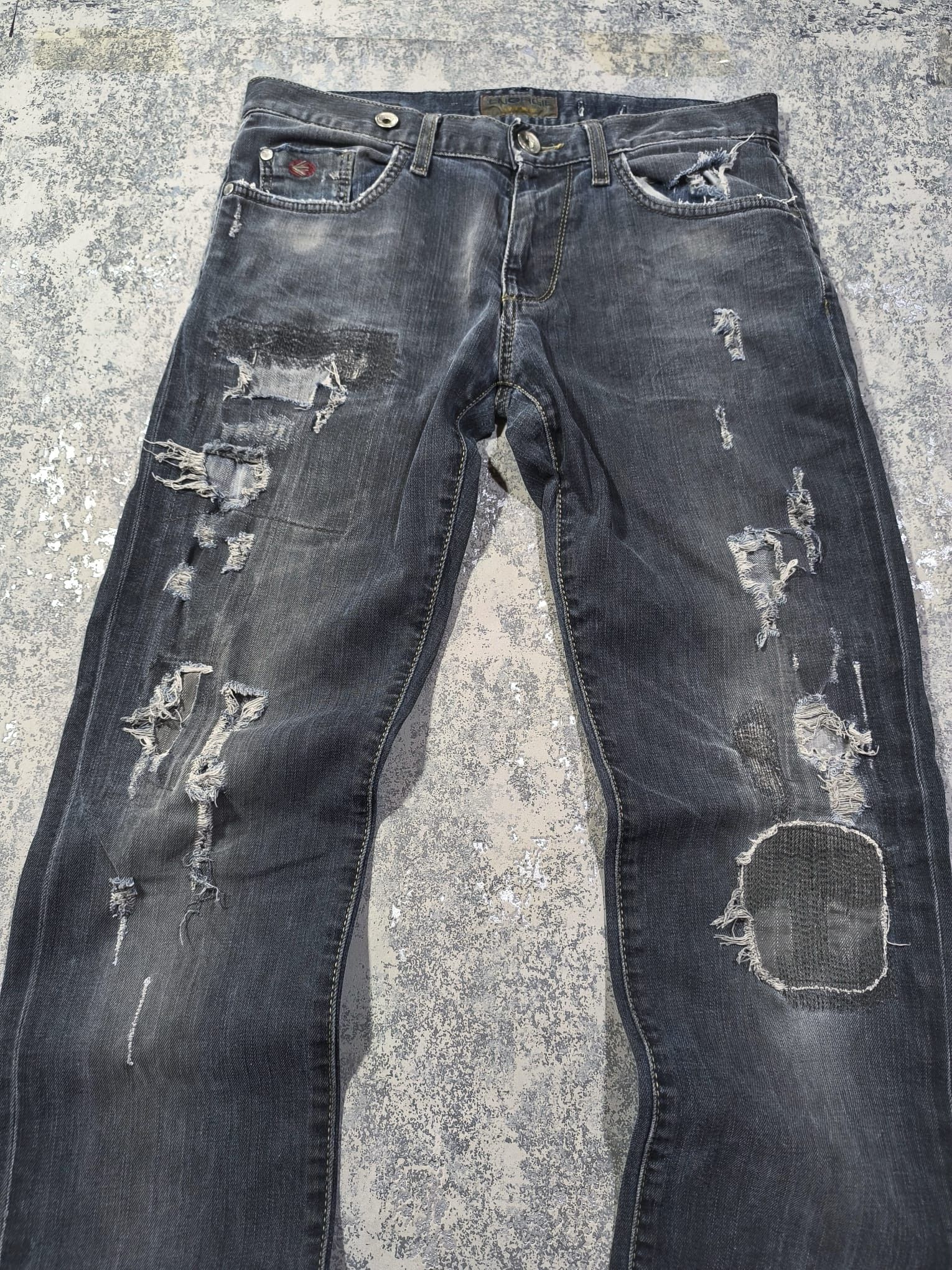 Hysteric Glamour trashed hedi slimane type slimfit destroyed energie jeans Size US 32 / EU 48 - 2 Thumbnail